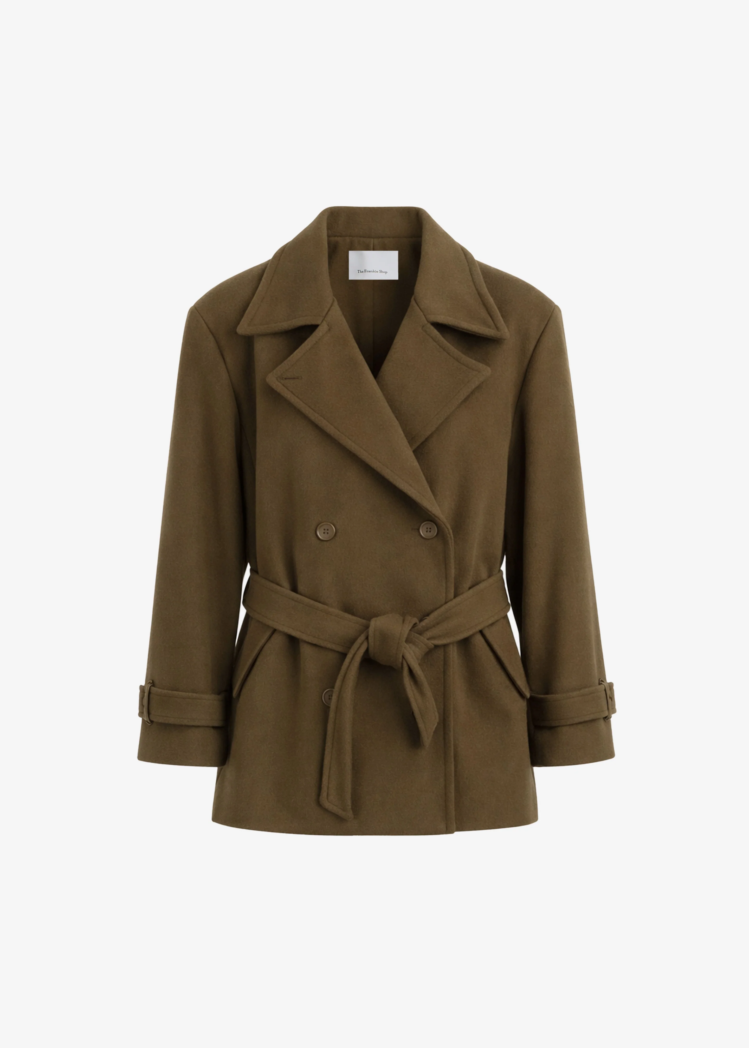 Kalmar Wool Peacoat - Pale Olive - Image 7