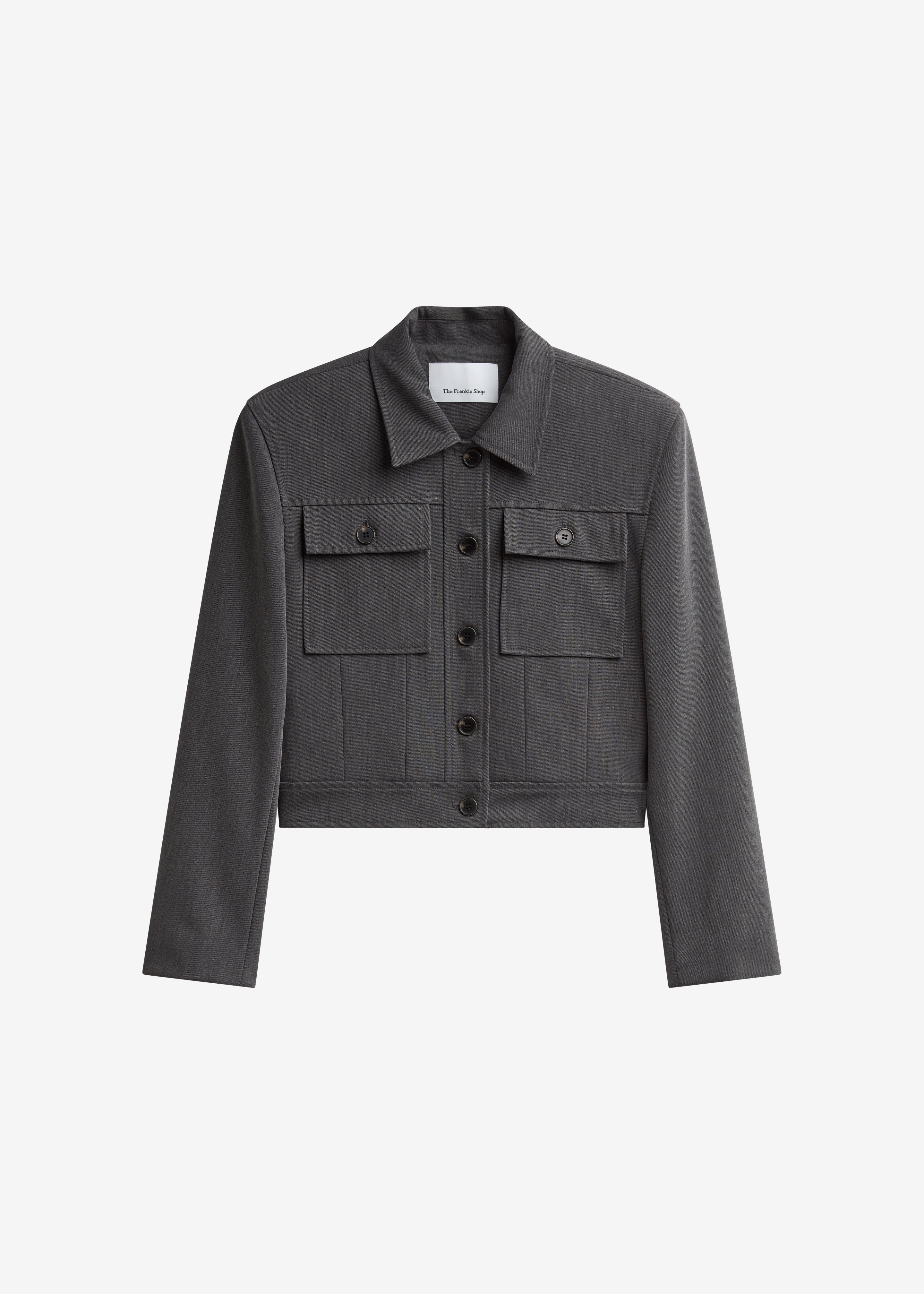 Kalvo Boxy Jacket - Dark Grey - Image 9
