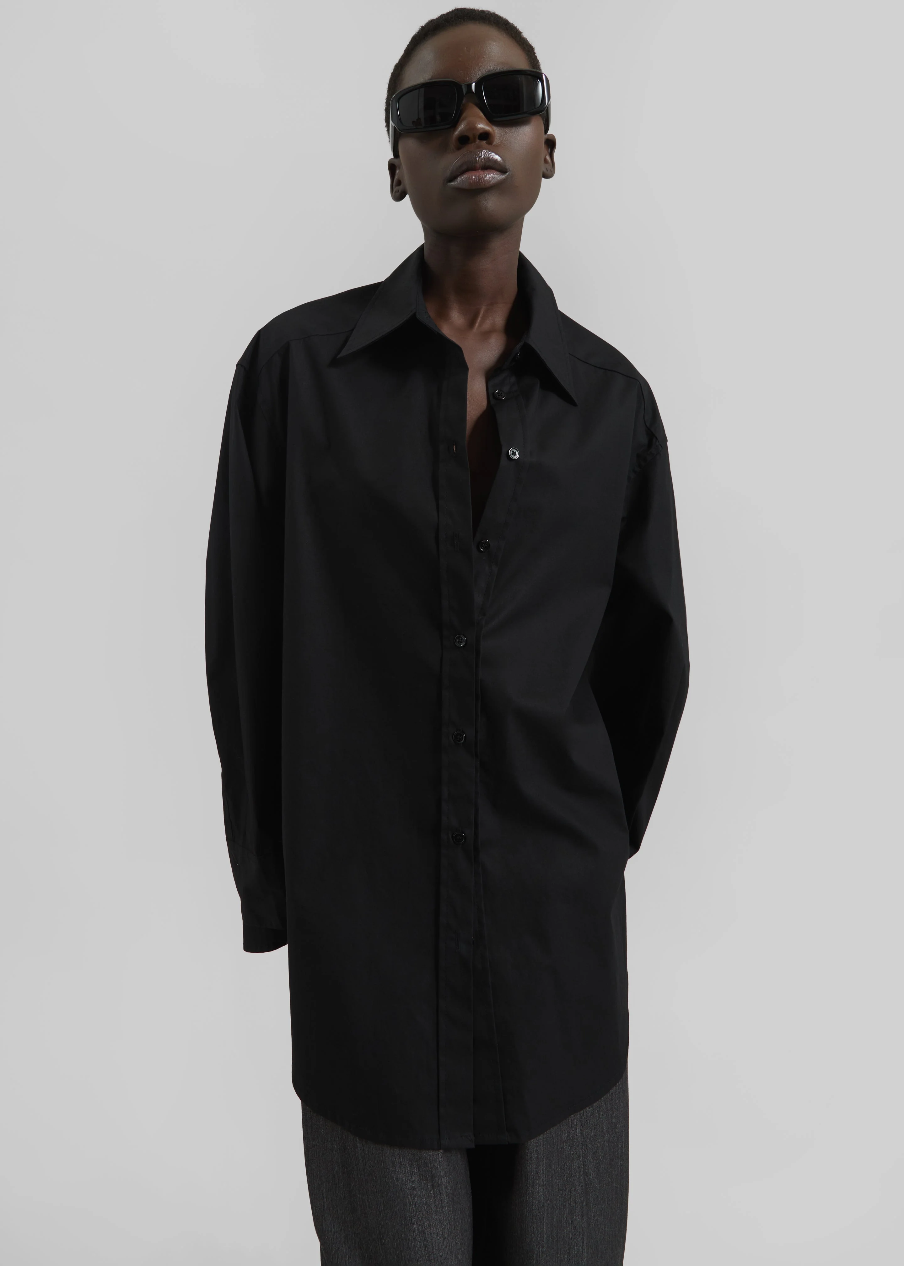 Kent Button Up Shirt - Black - Image 5