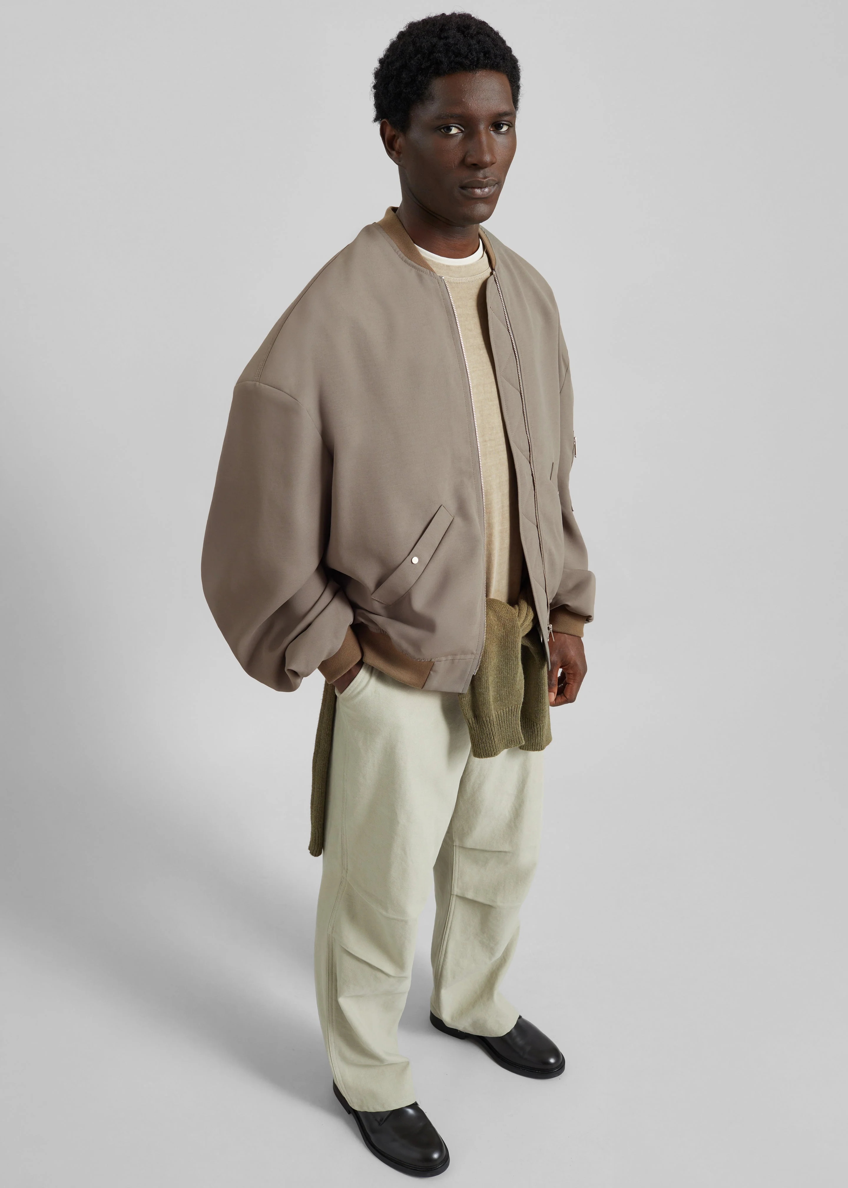 Kenton Cotton Pants - Beige - Image 7