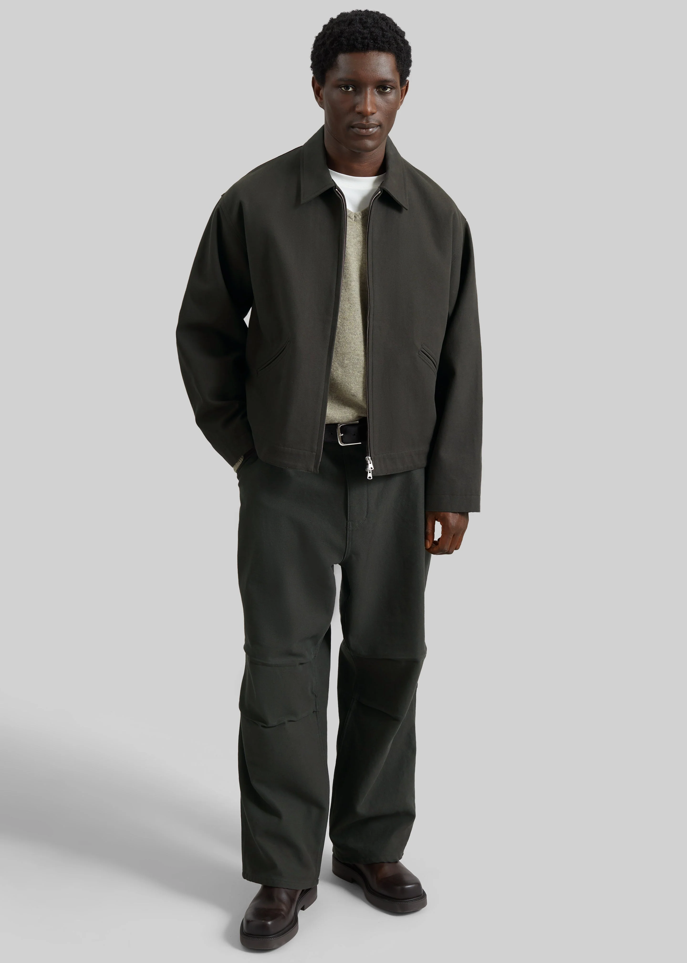 Kenton Cotton Pants - Charcoal