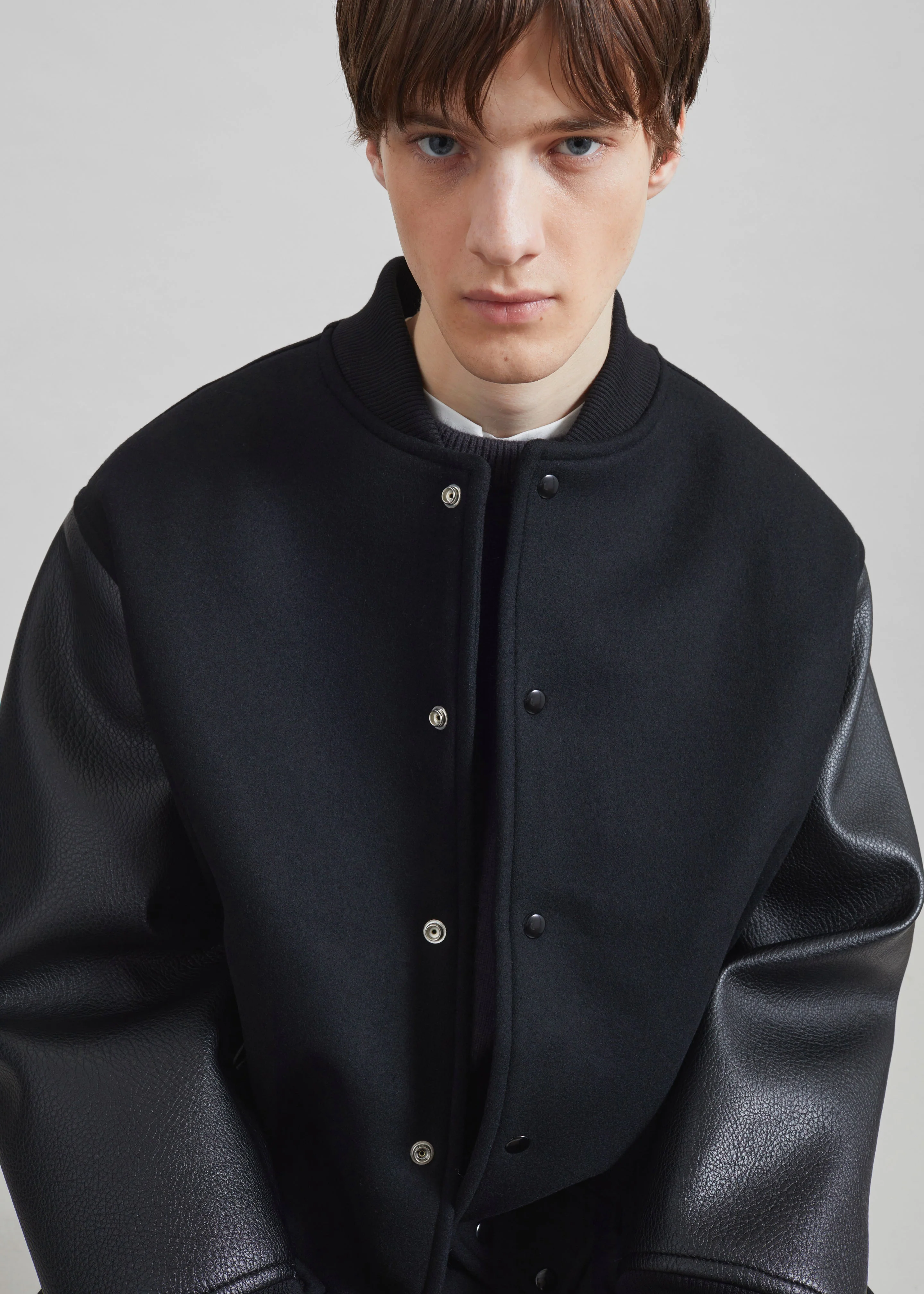 Kerava Oversized Bomber Jacket - Black - Image 2