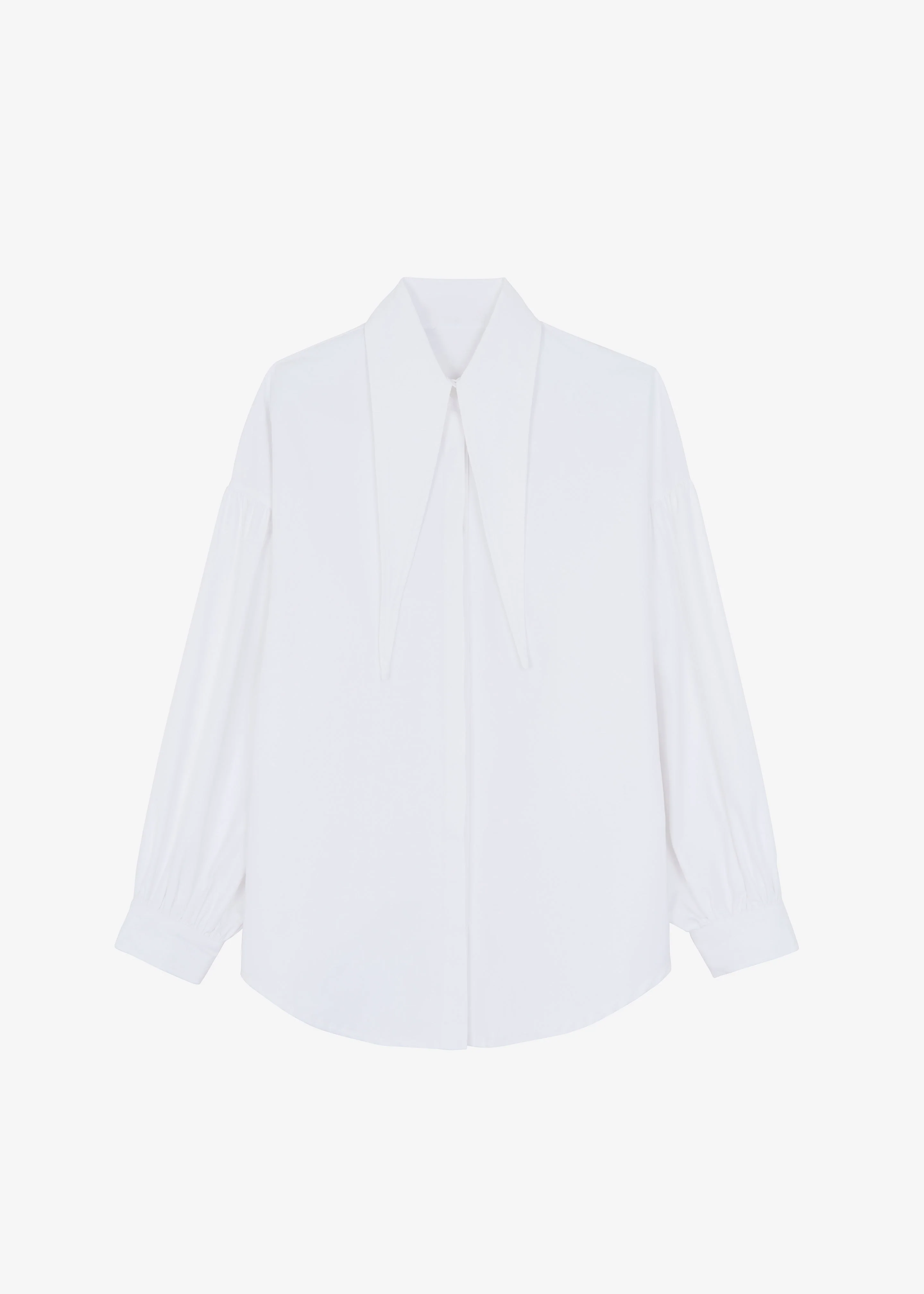 Klara Long Collar Shirt - White - Image 12