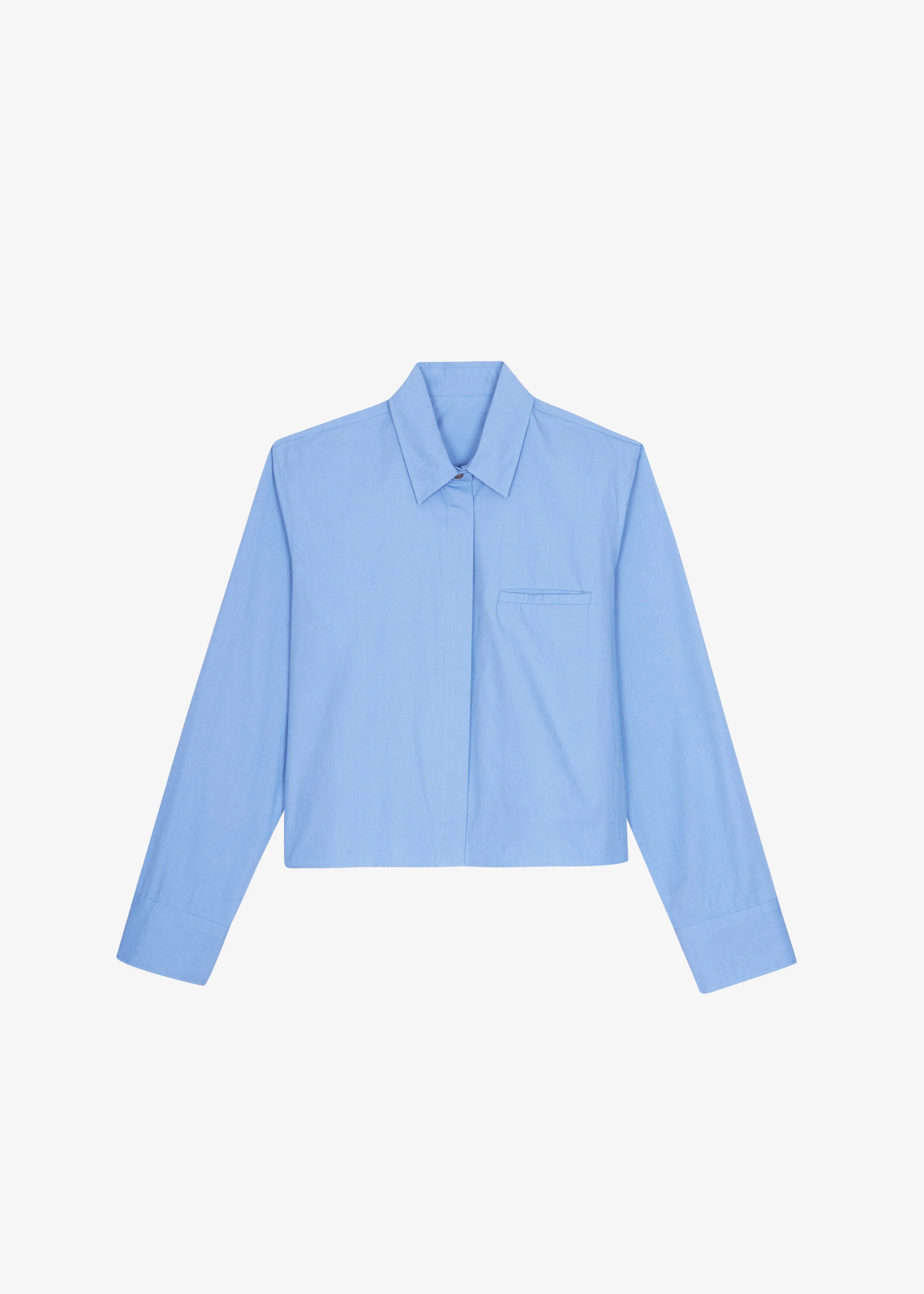 Kniva Cropped Shirt - Blue - Image 9