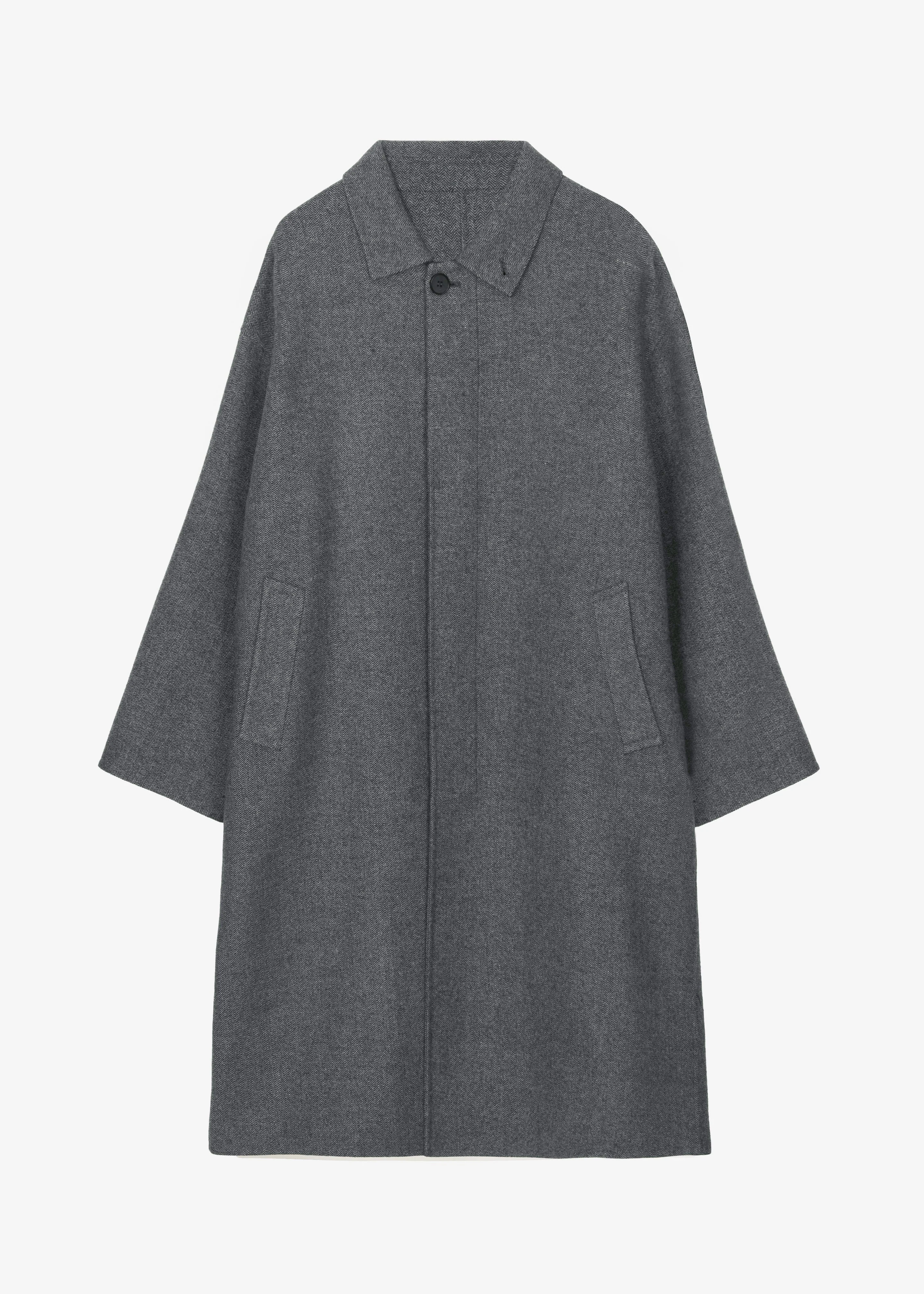 Knole Wool Coat - Grey - Image 10