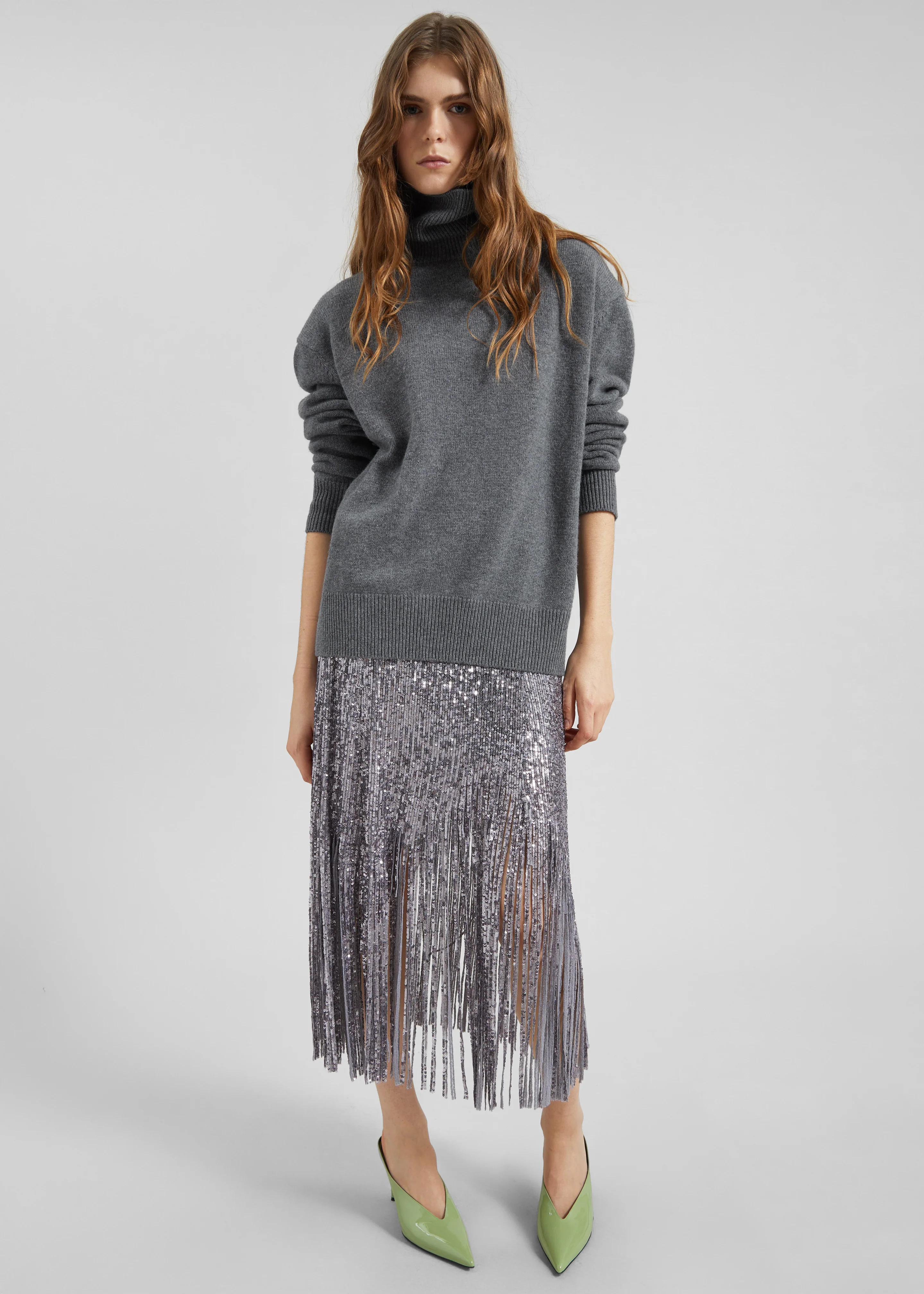 Koler Padded Knit Turtleneck - Grey - Image 4