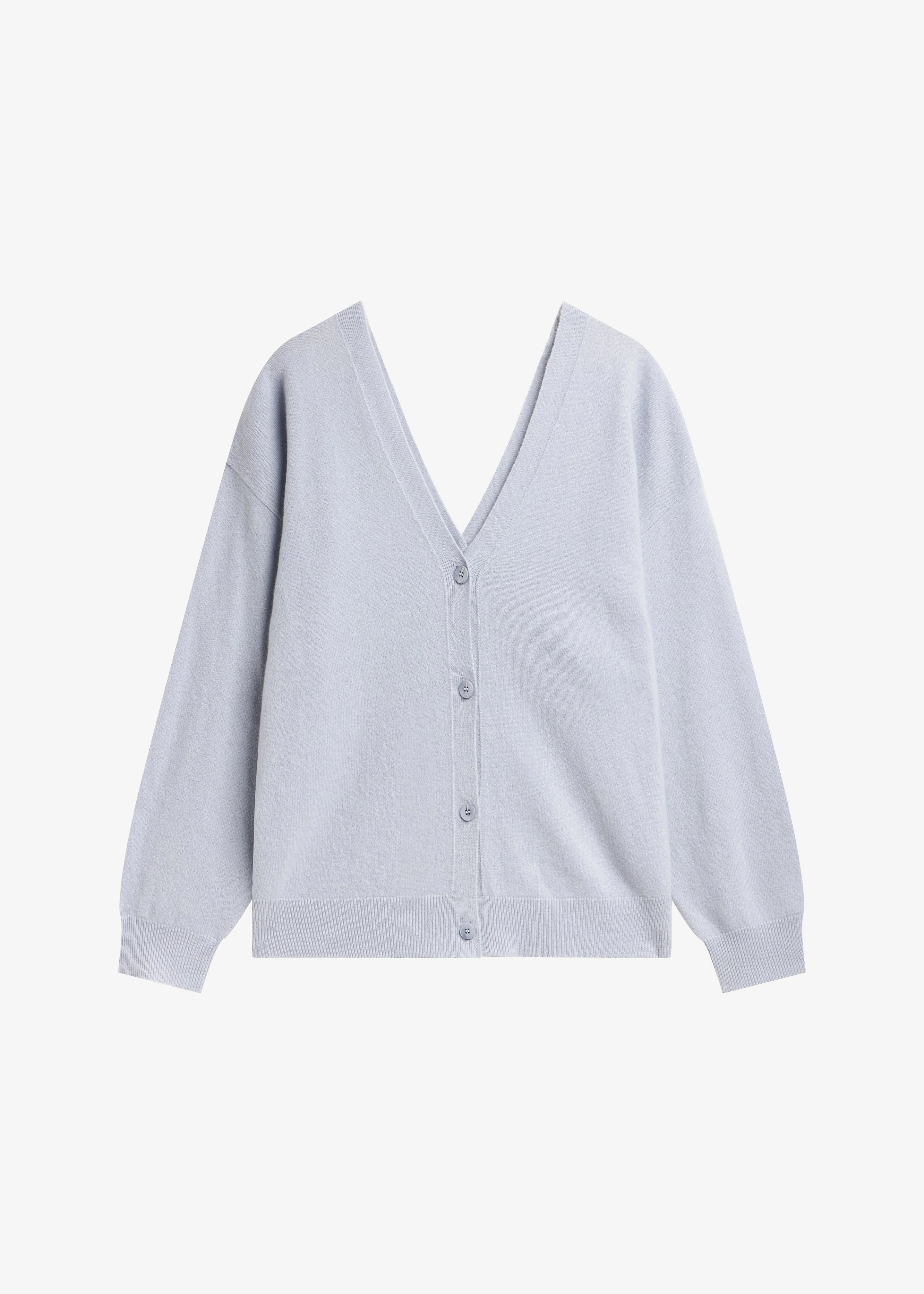 Lachen Double-Sided Wool Cardigan - Powder Blue - Image 5