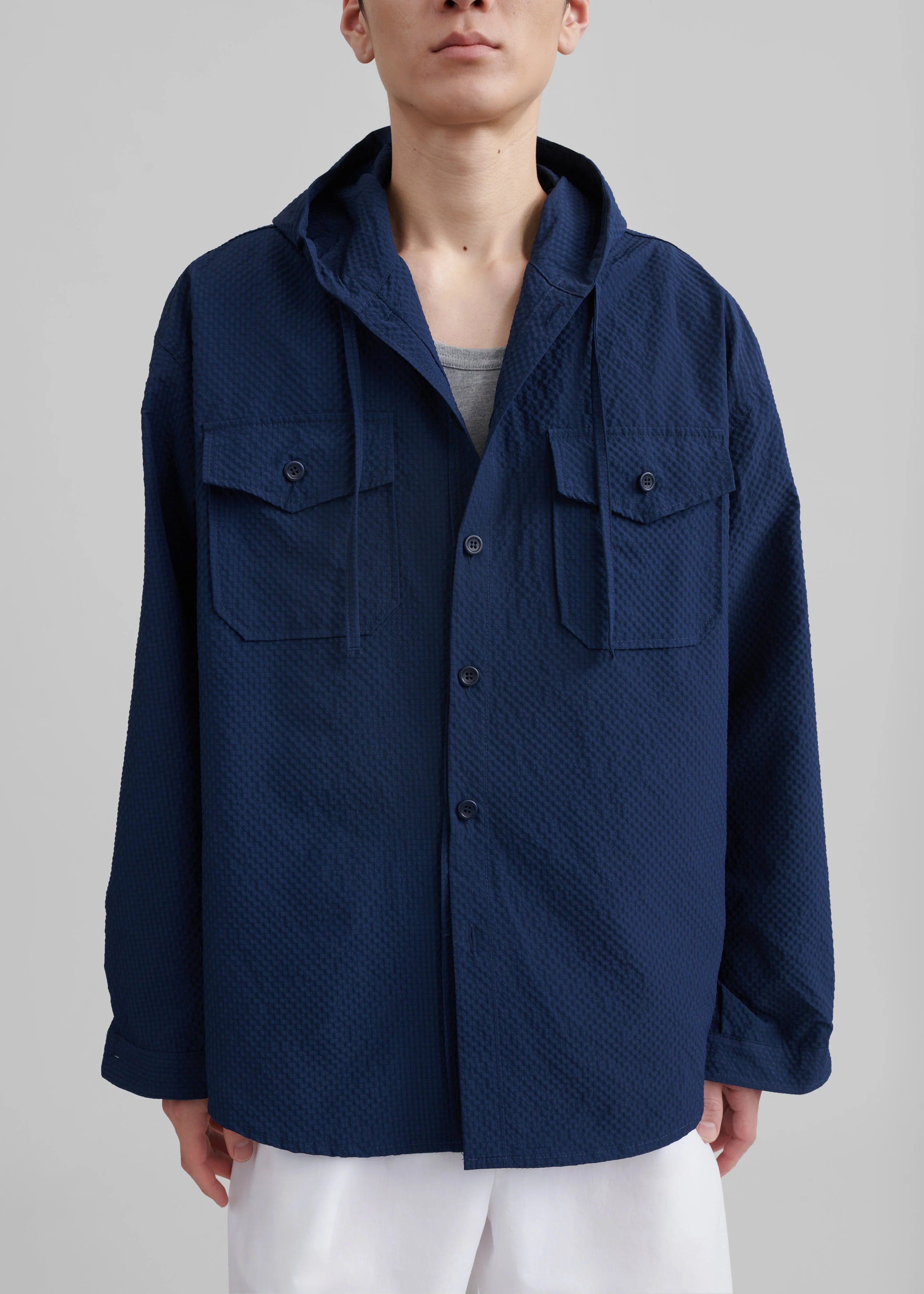 Lars Hooded Jacket - Navy - Image 4