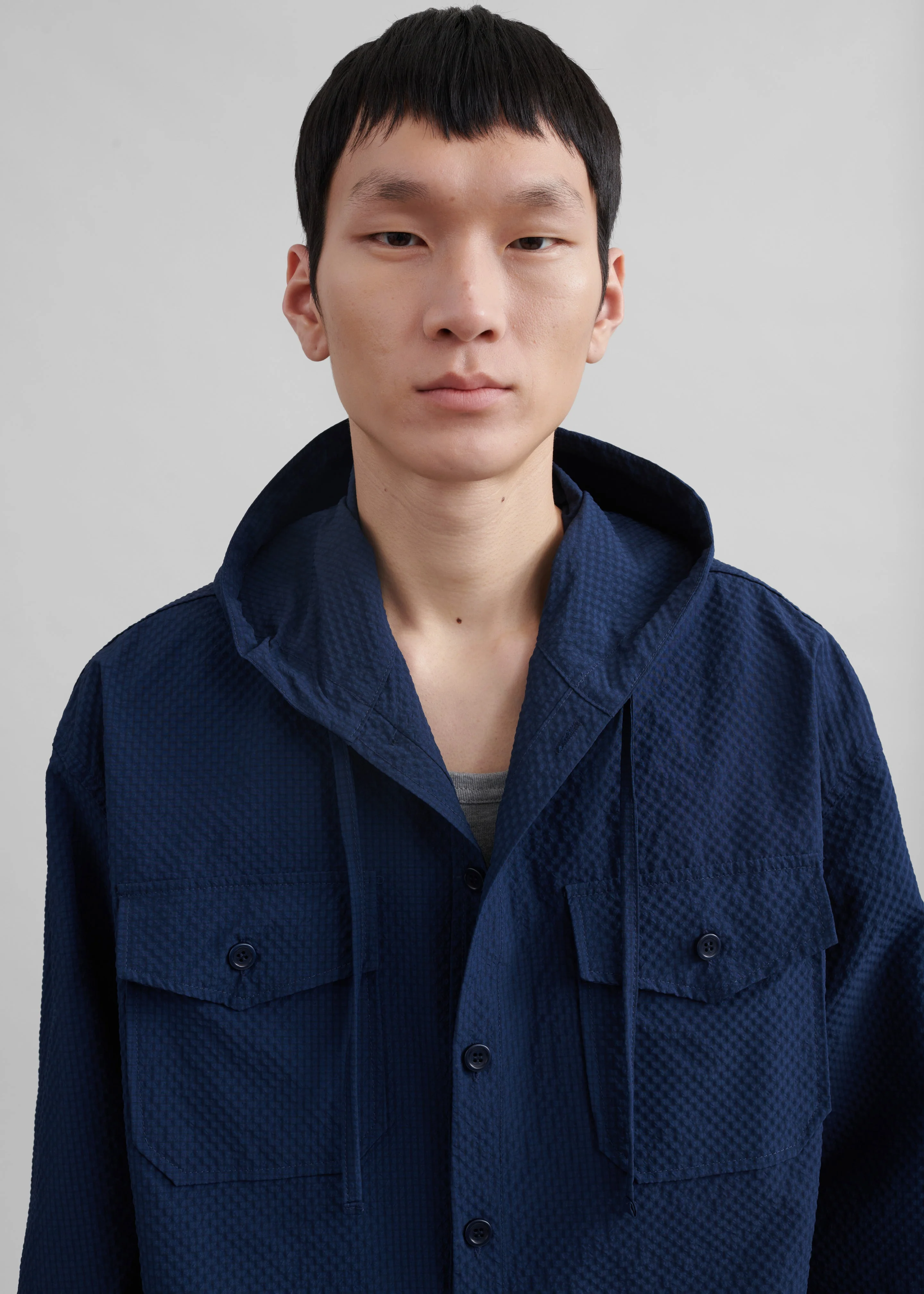 Lars Hooded Jacket - Navy - Image 6