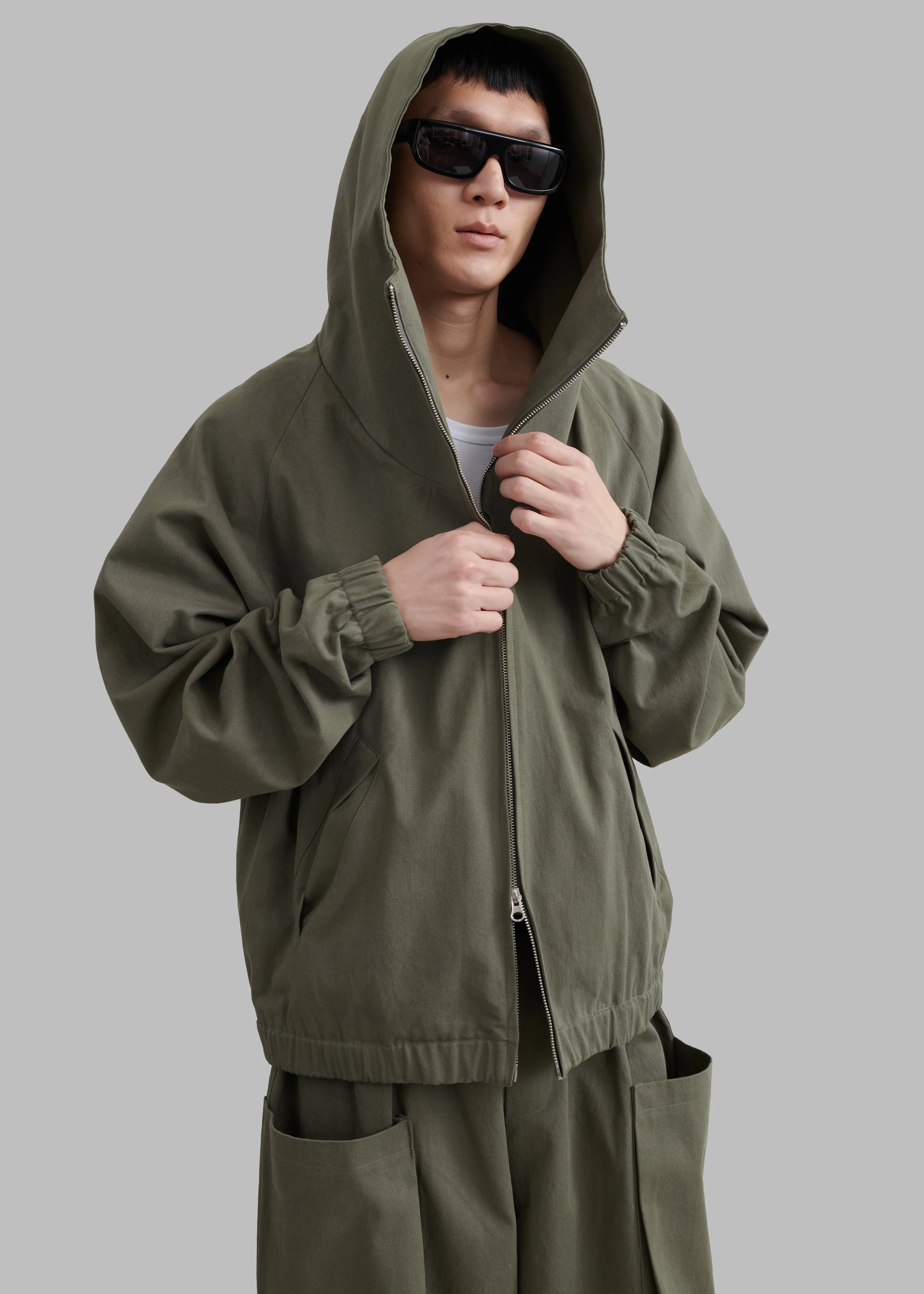 Lauri Hooded Jacket - Khaki - Image 3