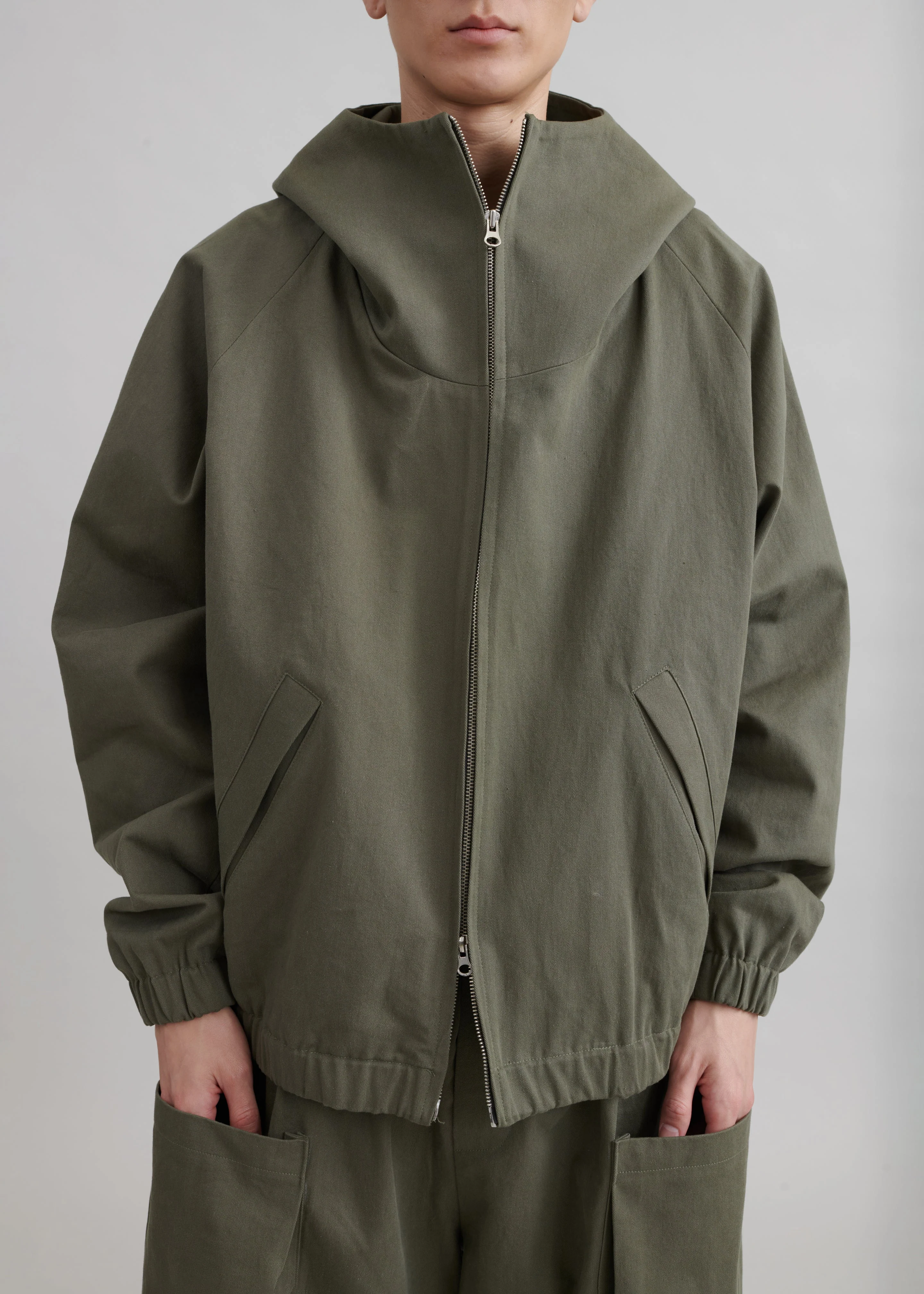 Lauri Hooded Jacket - Khaki - Image 4