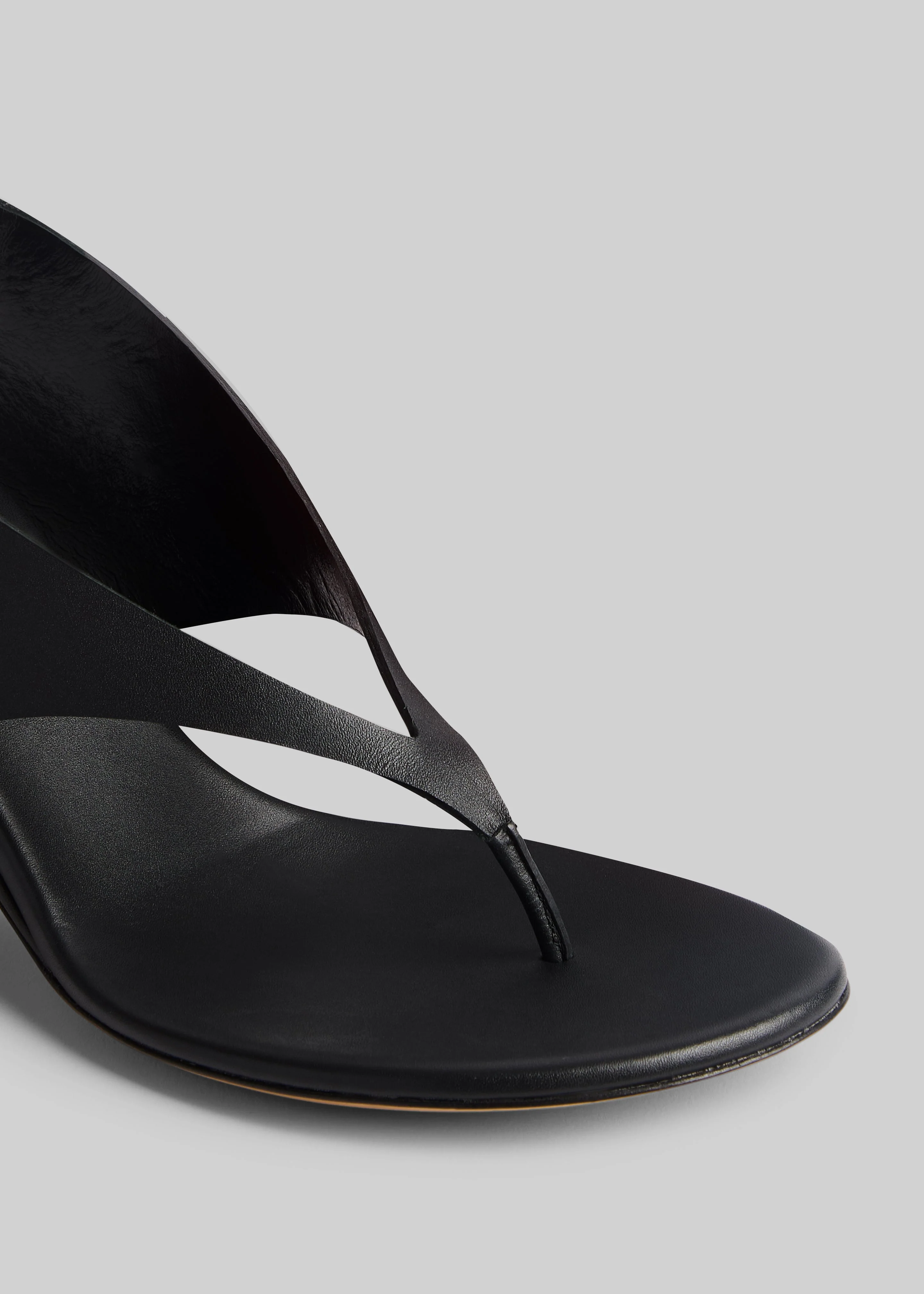 Le Monde Beryl Langley Thong Wedges - Black - Image 4