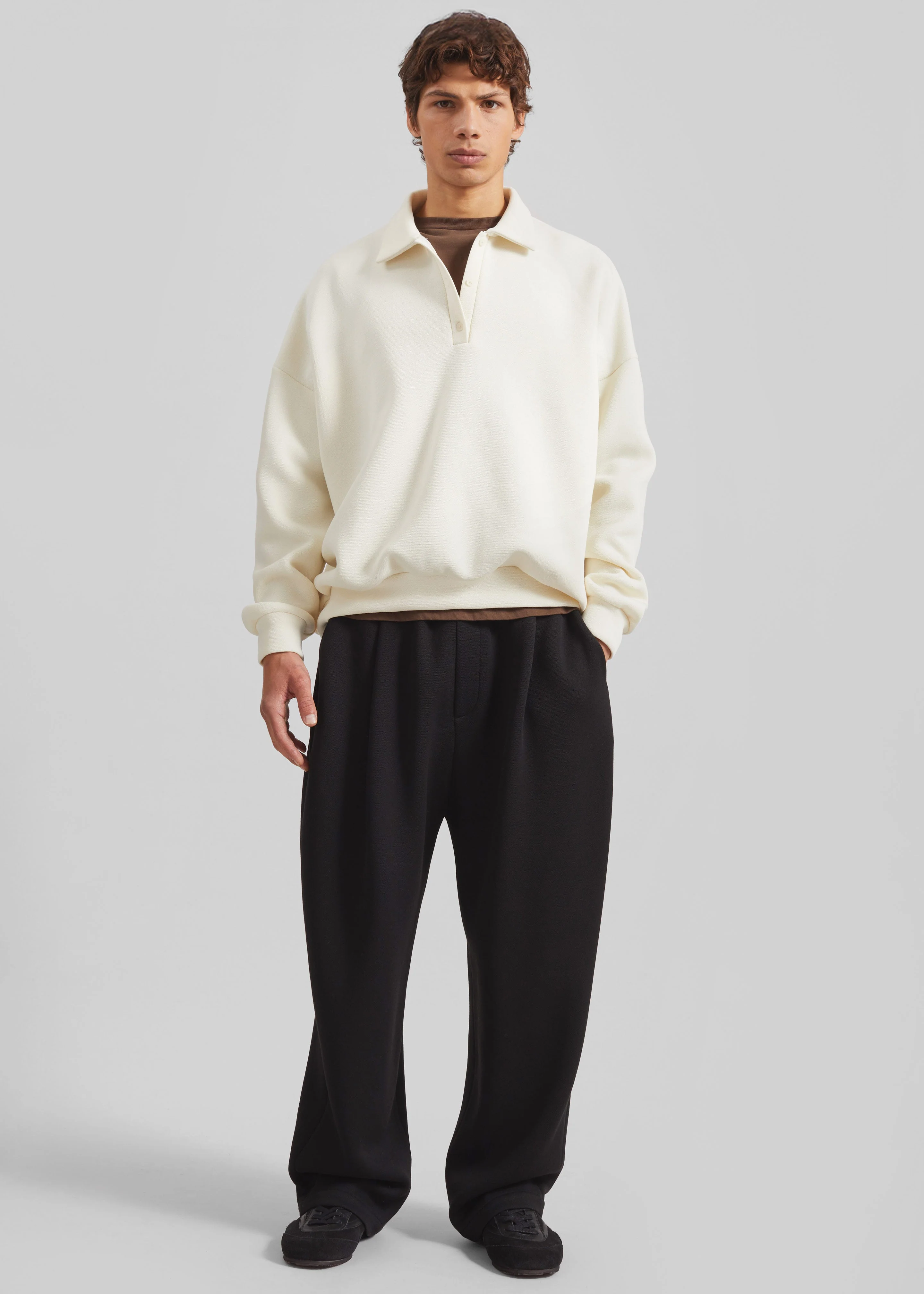 Lenham Polo Sweatshirt - Ivory - Image 4