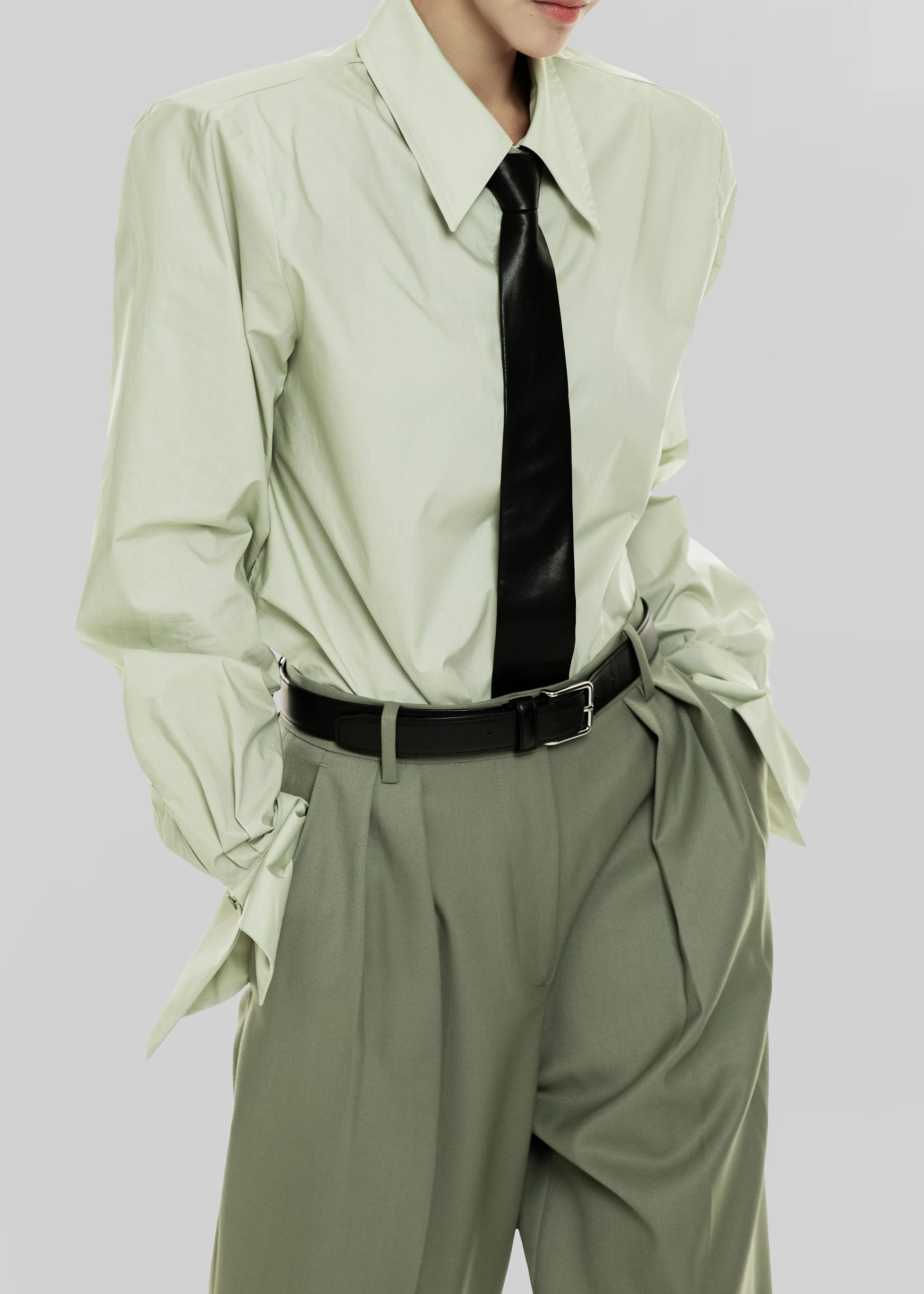 Leuven Padded Shirt - Sage - Image 2