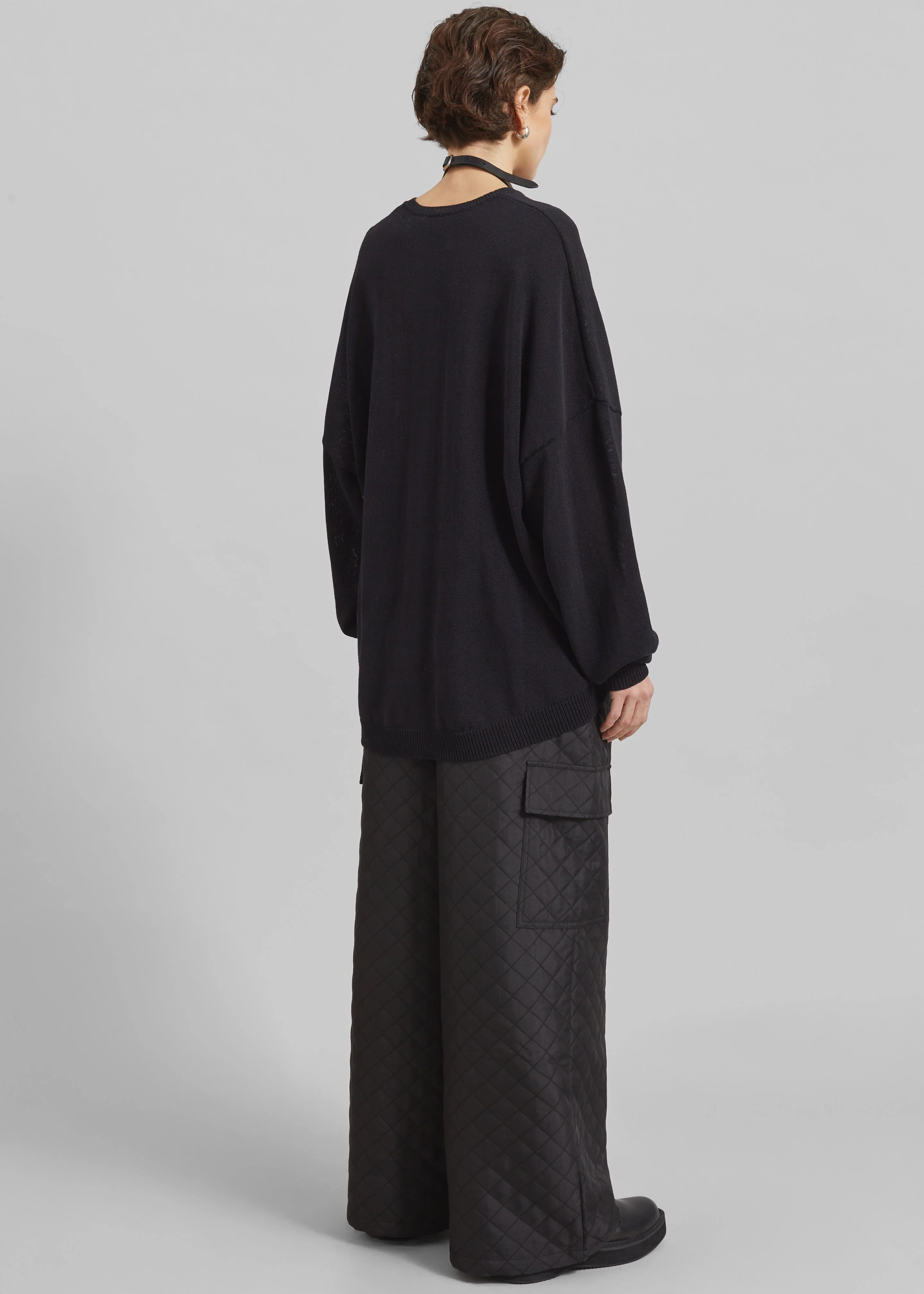 Lieto Quilted Pants - Black - Image 9