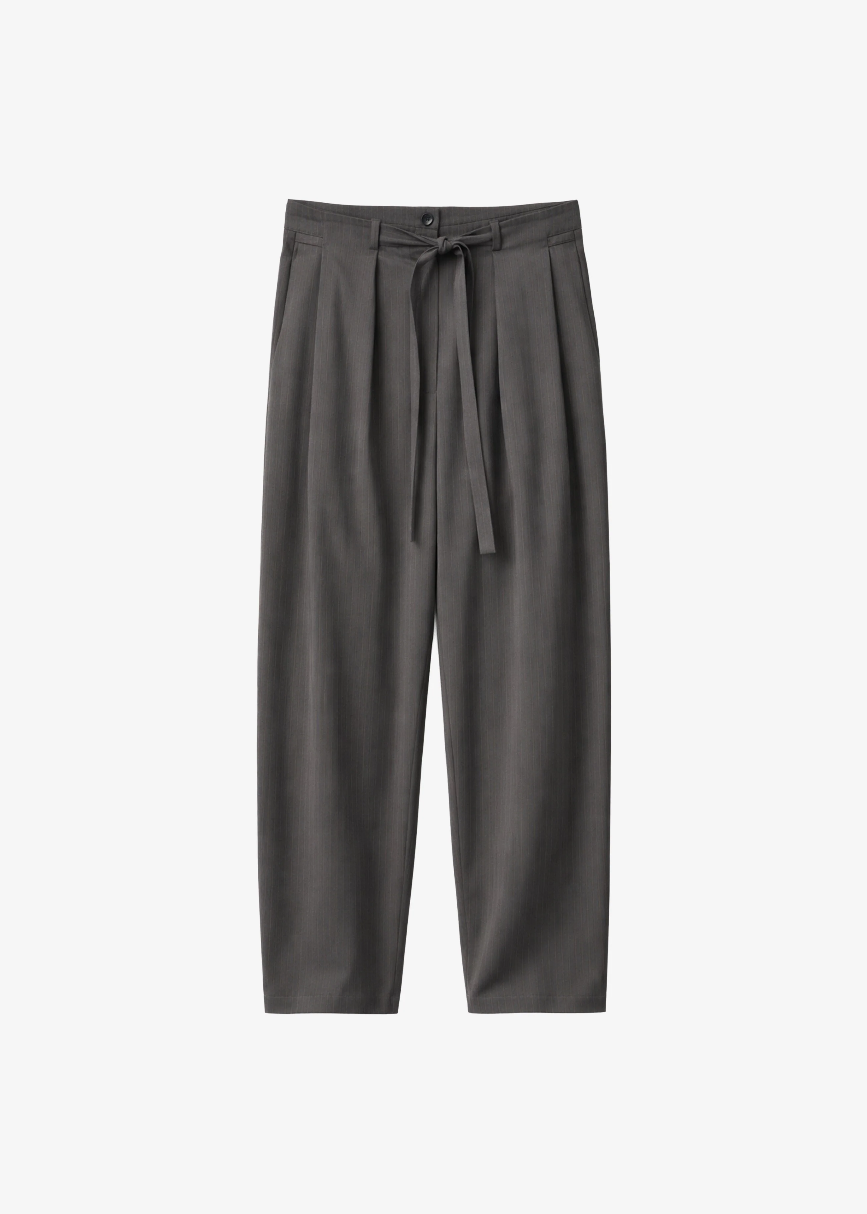 Loire Curved Pants - Charcoal Pinstripe - Image 6