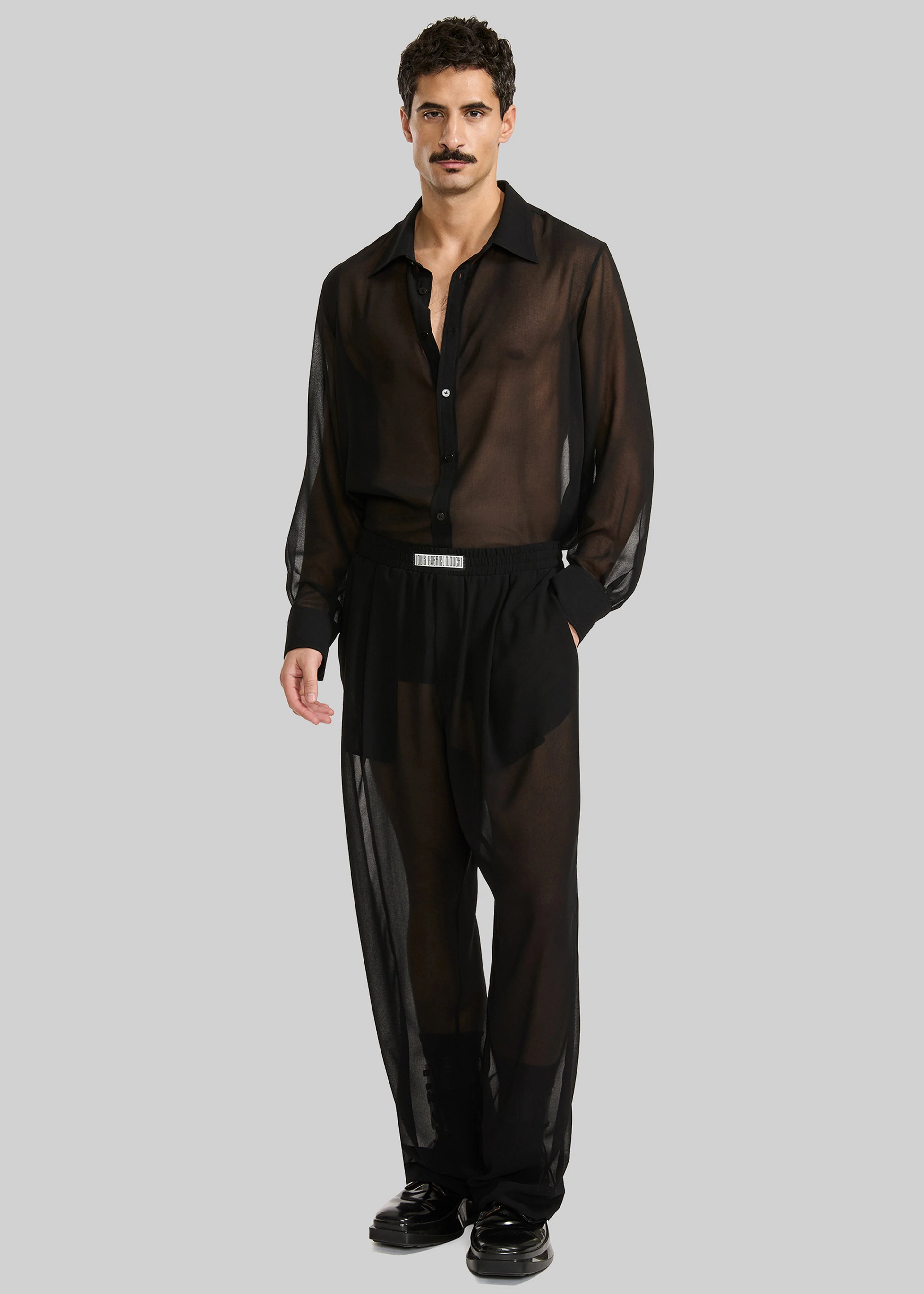 Louis Gabriel Nouchi Large Jogging Pants - Black