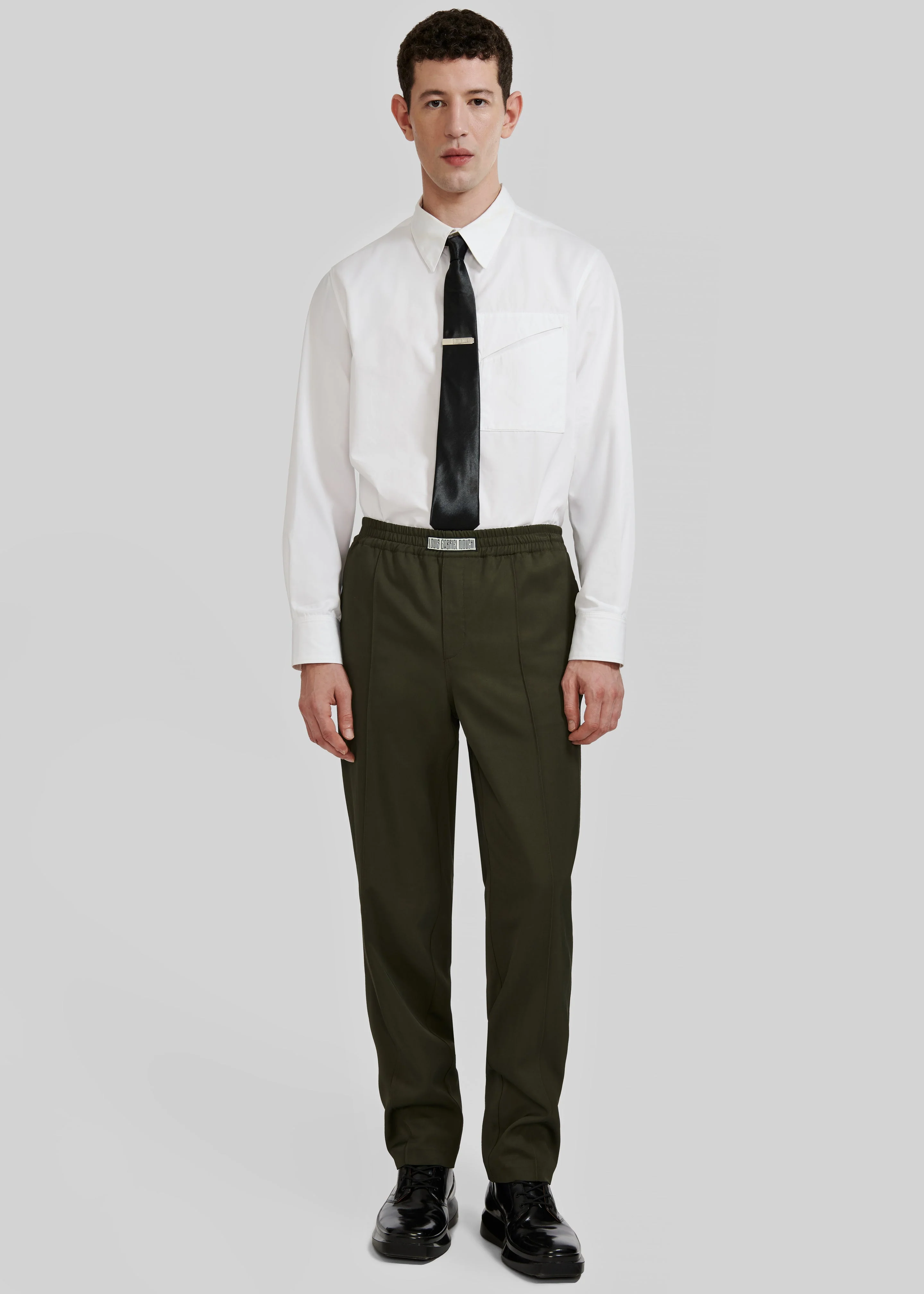 Louis Gabriel Nouchi Tapered Jogging Pants - Army - Image 2