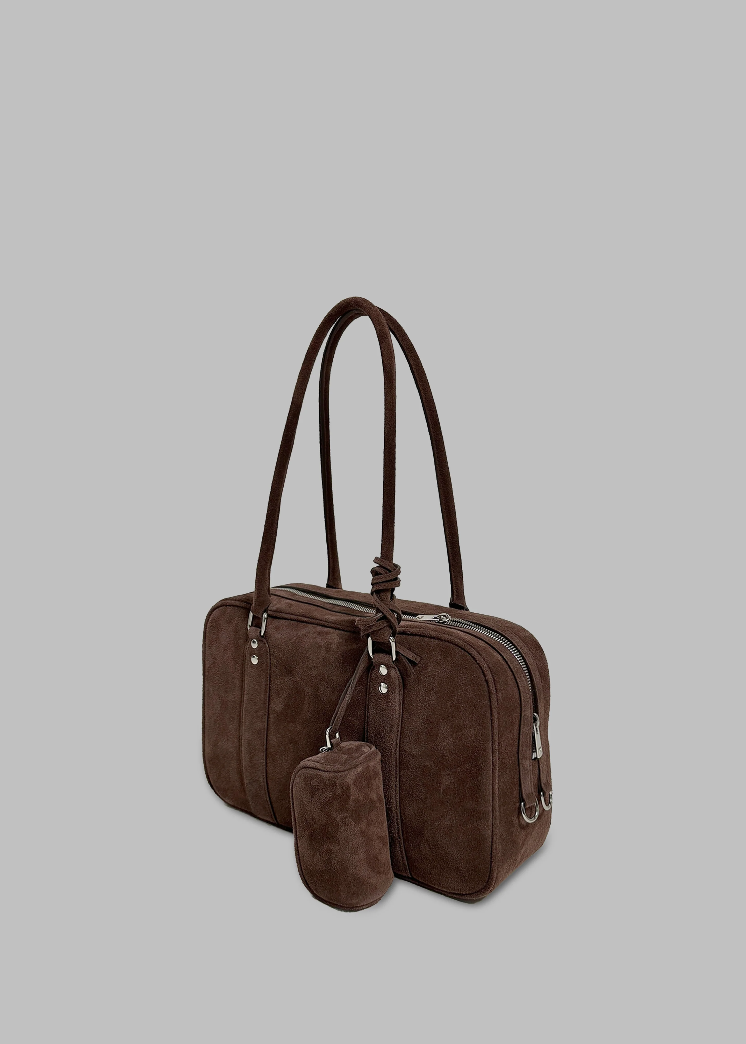 Low Classic Bookey Bag - Suede Brown - Image 3