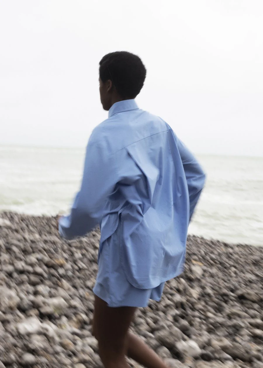 Lui Organic Cotton Shirt - Blue - Image 14