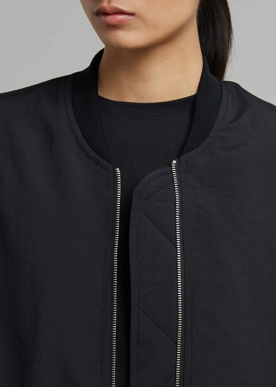 Lumi Bomber Jacket - Black - Image 7