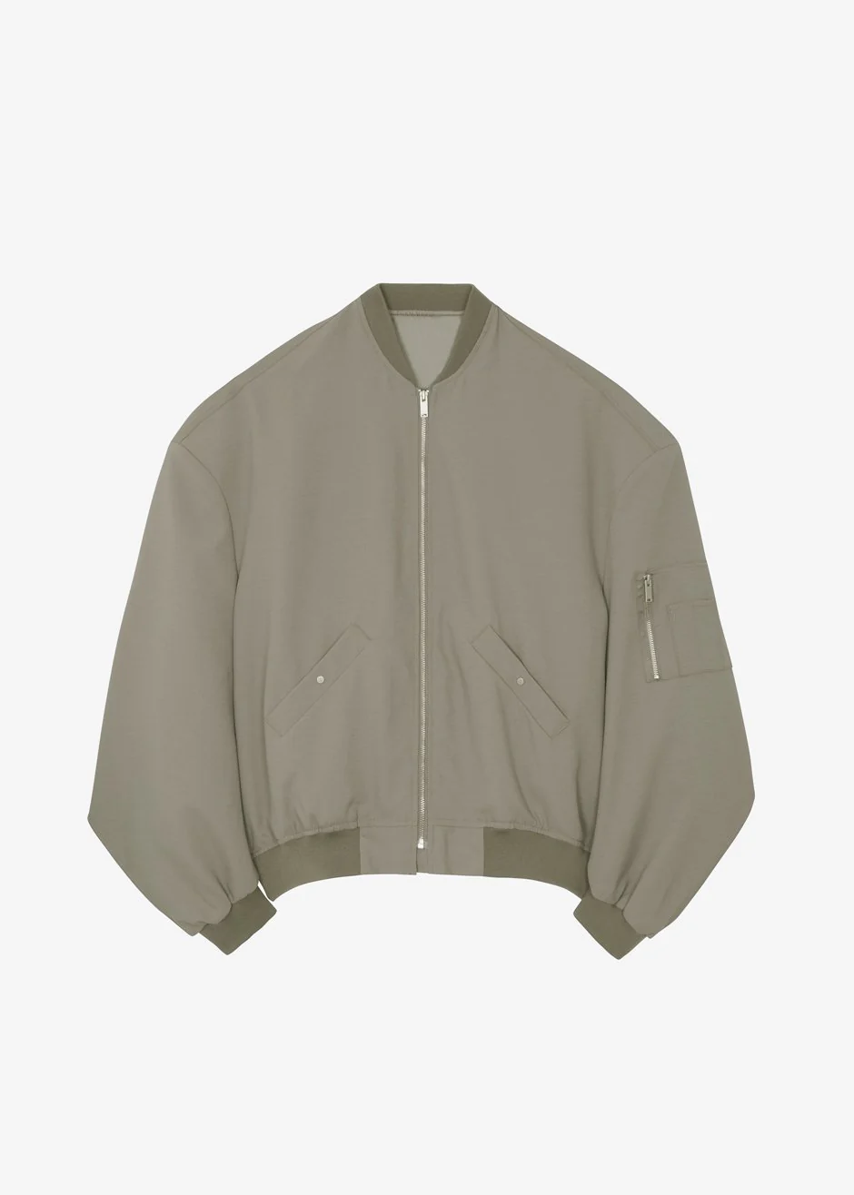 Lumi Bomber Jacket - Dark Olive - Image 12