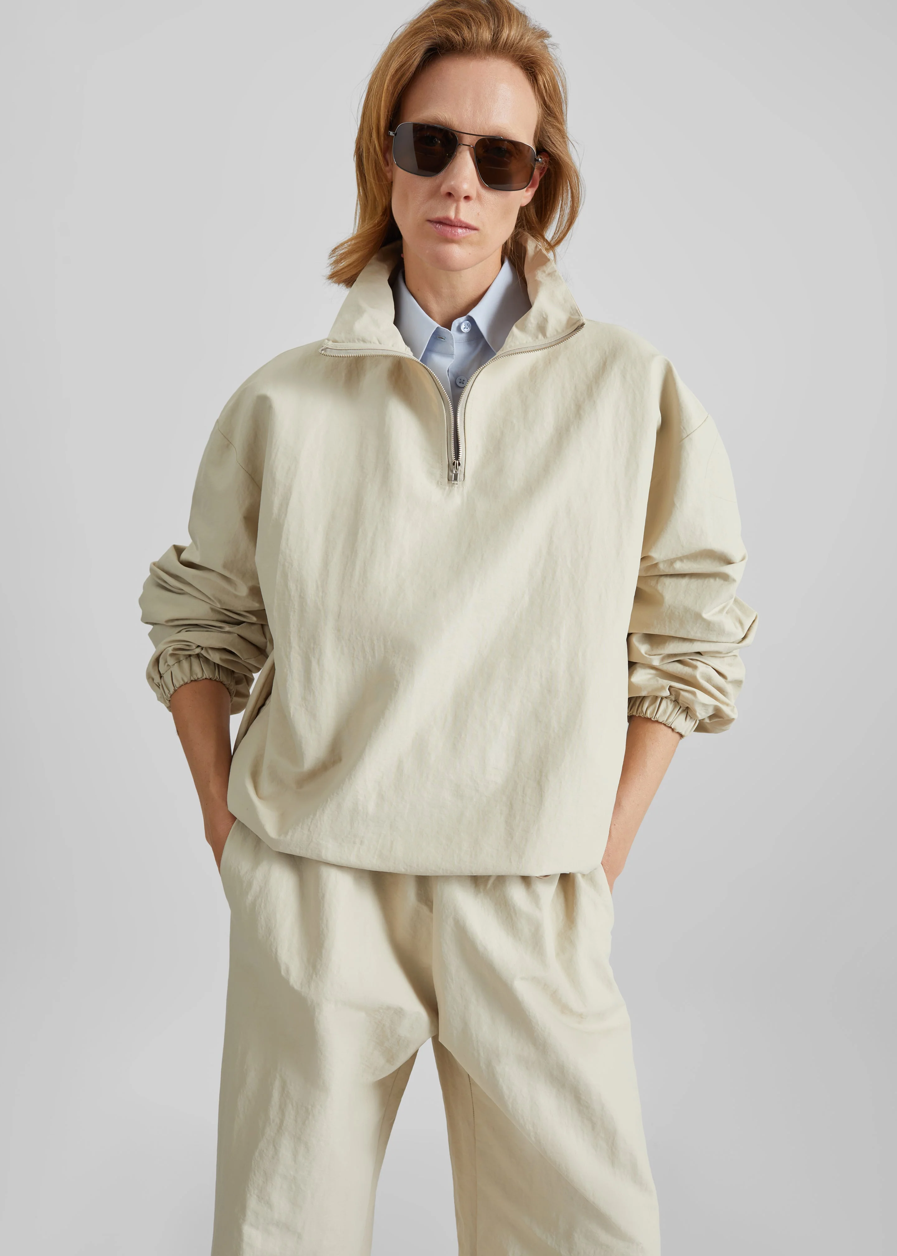 Majvik Windbreaker Anorak - Light Beige - Image 3