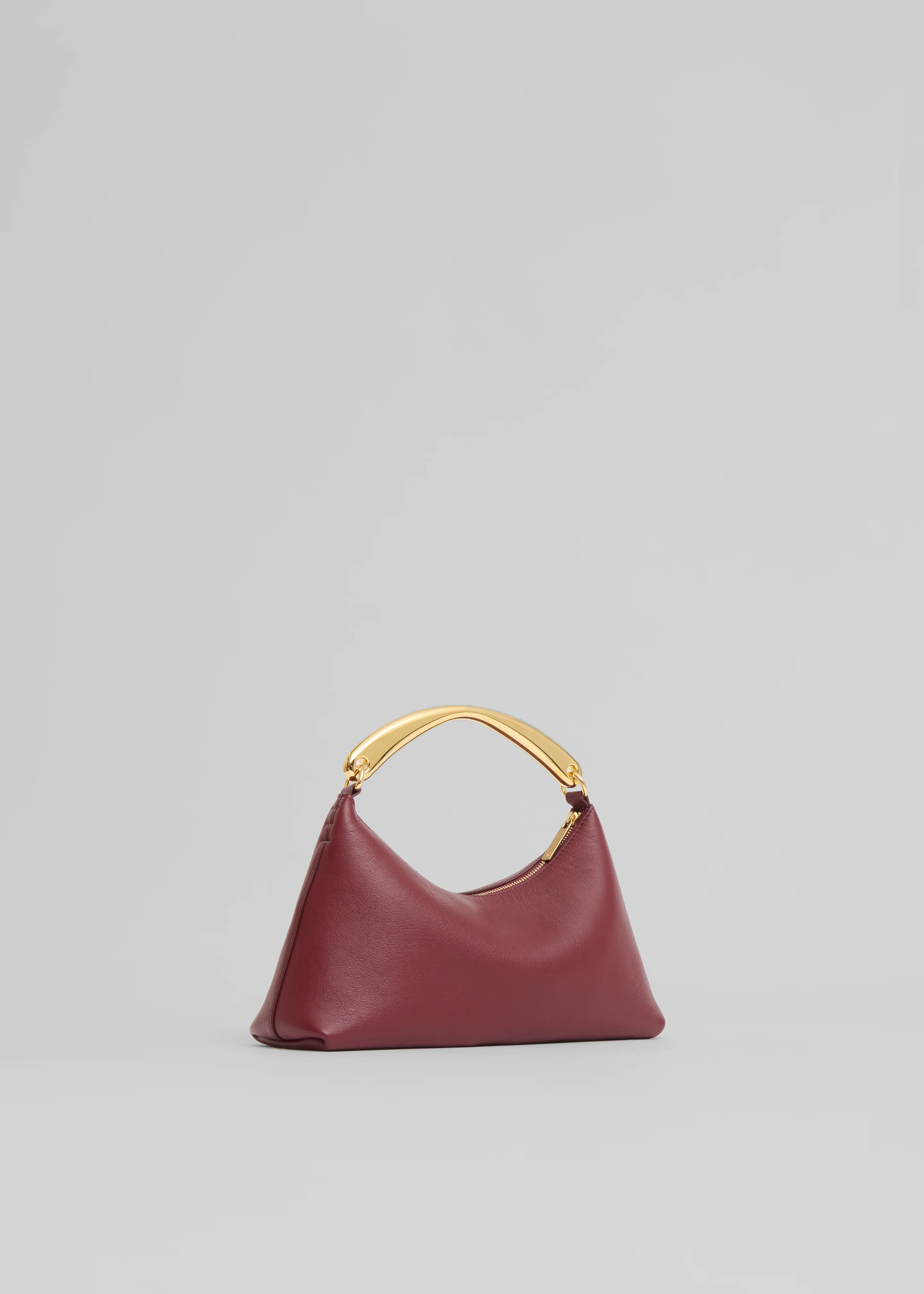 Mansur Gavriel Metal Handle Rhea Bag - Oxblood - Image 5