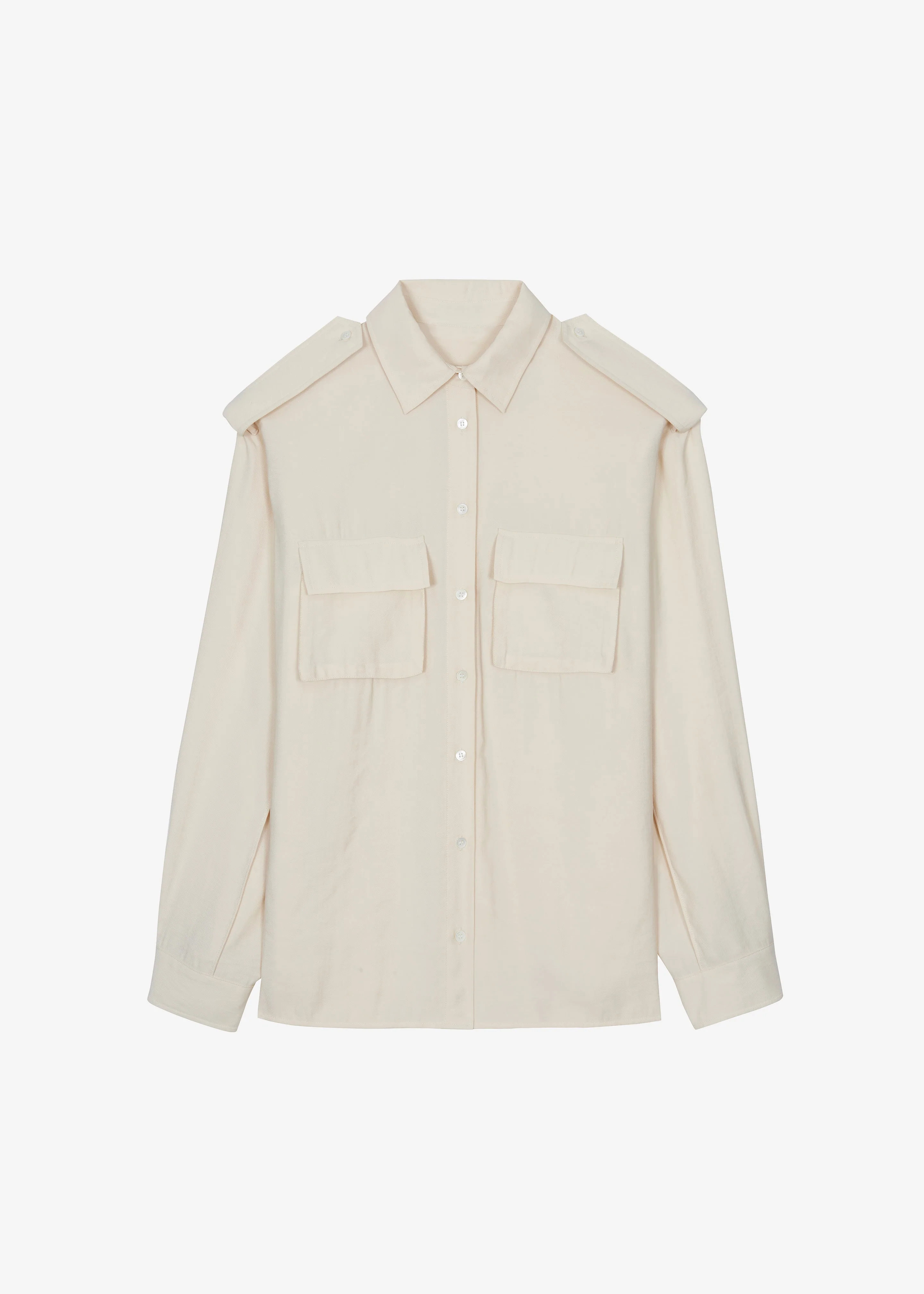 Marlon Button Up Shirt - Beige - Image 9