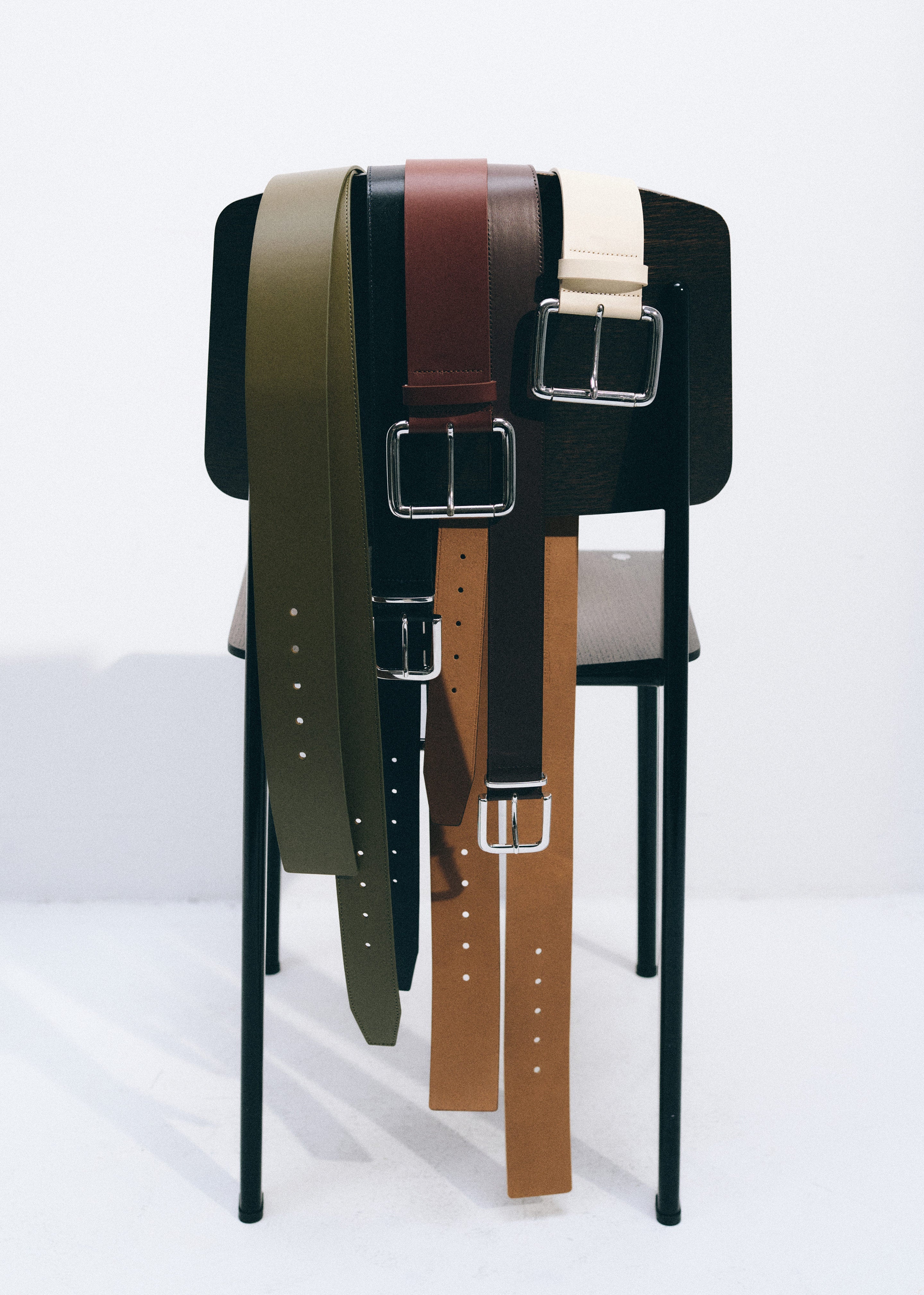 Marty Leather Belt - Navy - Image 5