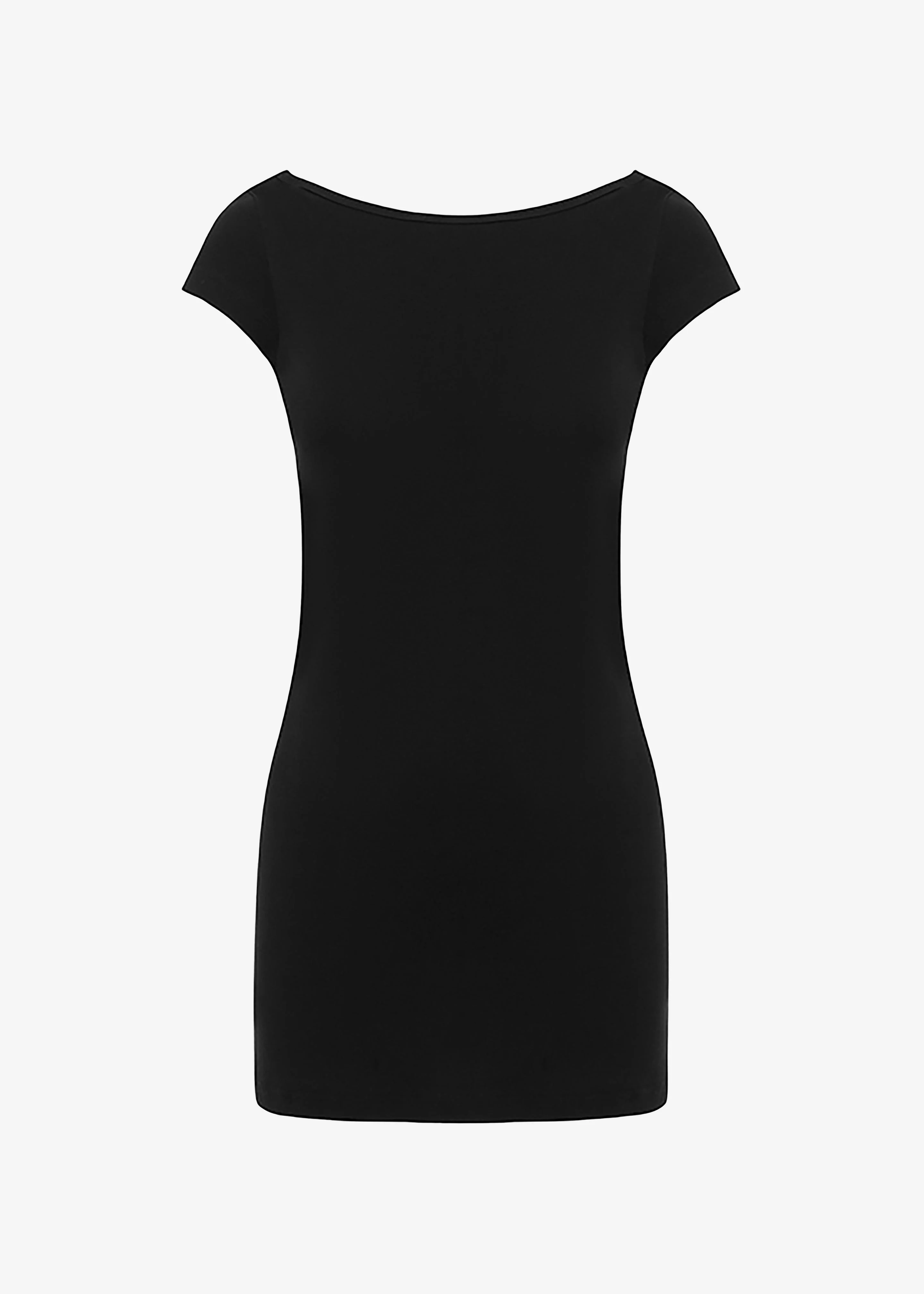 Matteau Low Back Mini Tee Dress - Black - Image 8