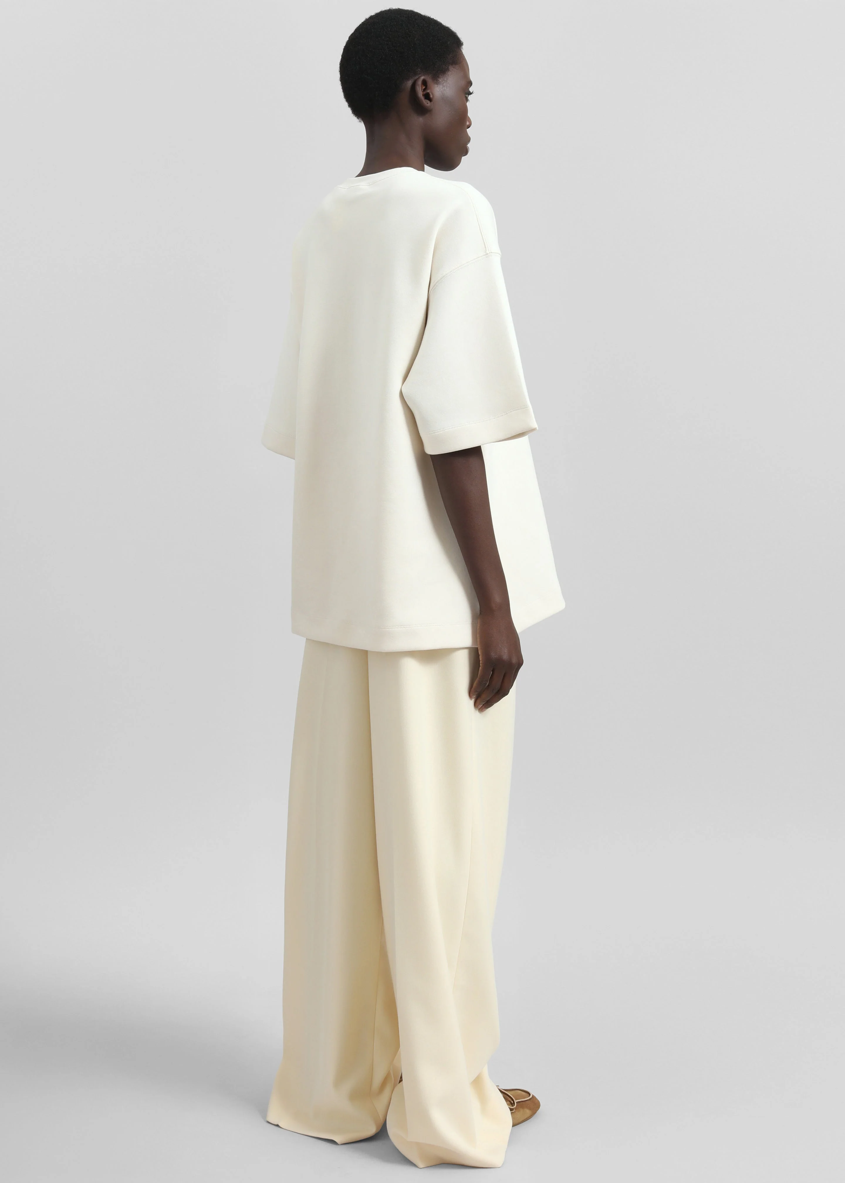 Melor Oversized T-Shirt - Cream - Image 6