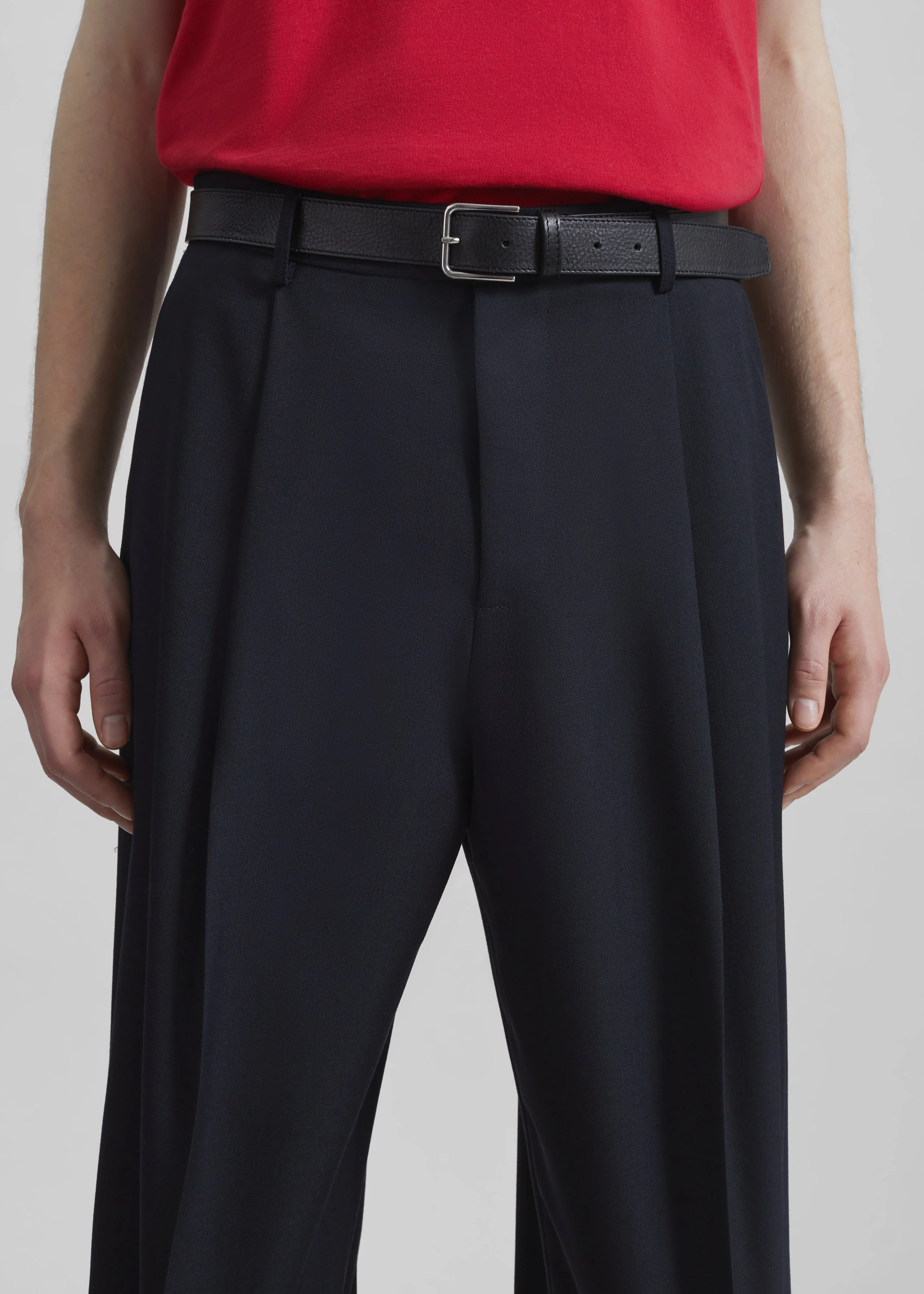 Milton Wool-Blend Trousers - Dark Navy - Image 3