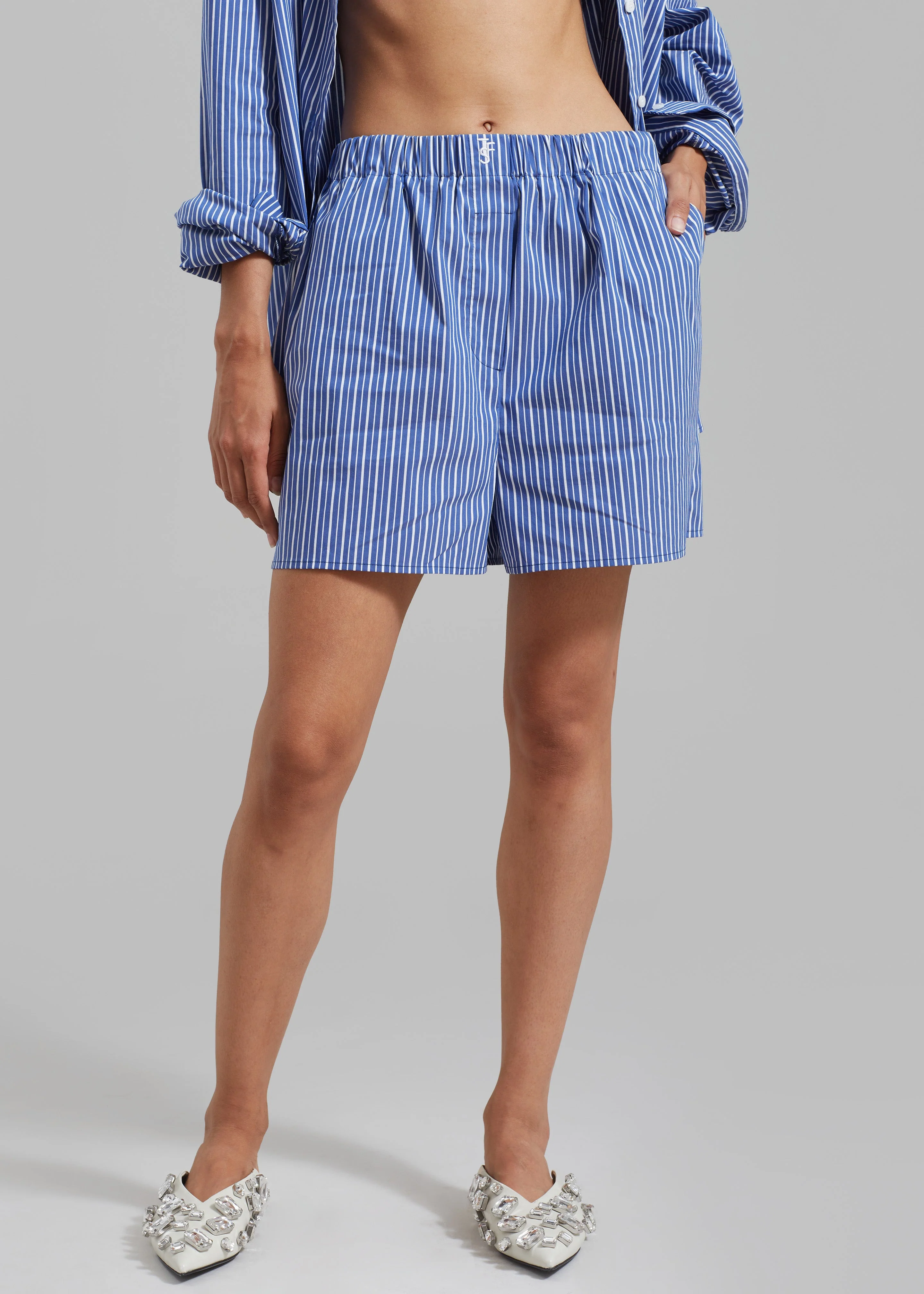 Mirca Boxer shorts - Blue Multi Stripe - Image 5