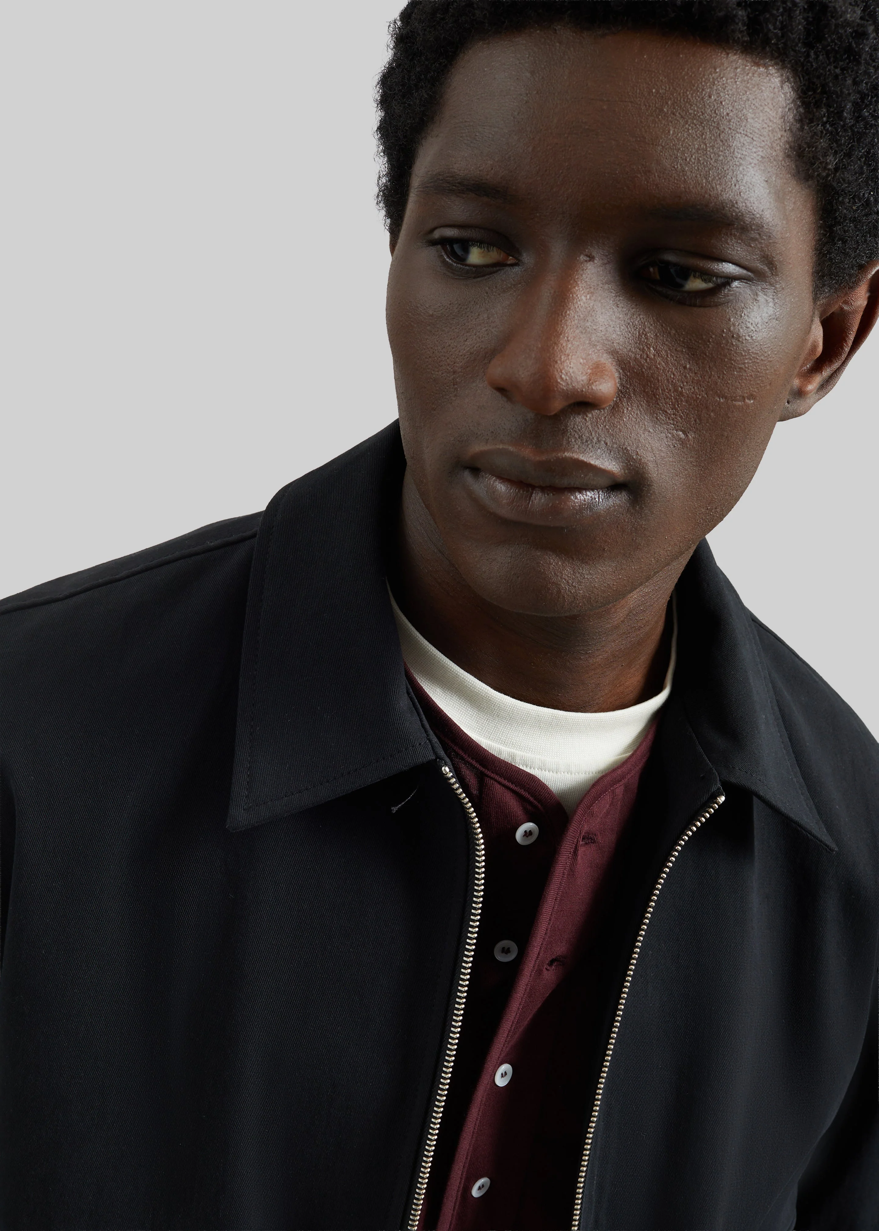 Mitchell Cotton Twill Jacket - Black - Image 3
