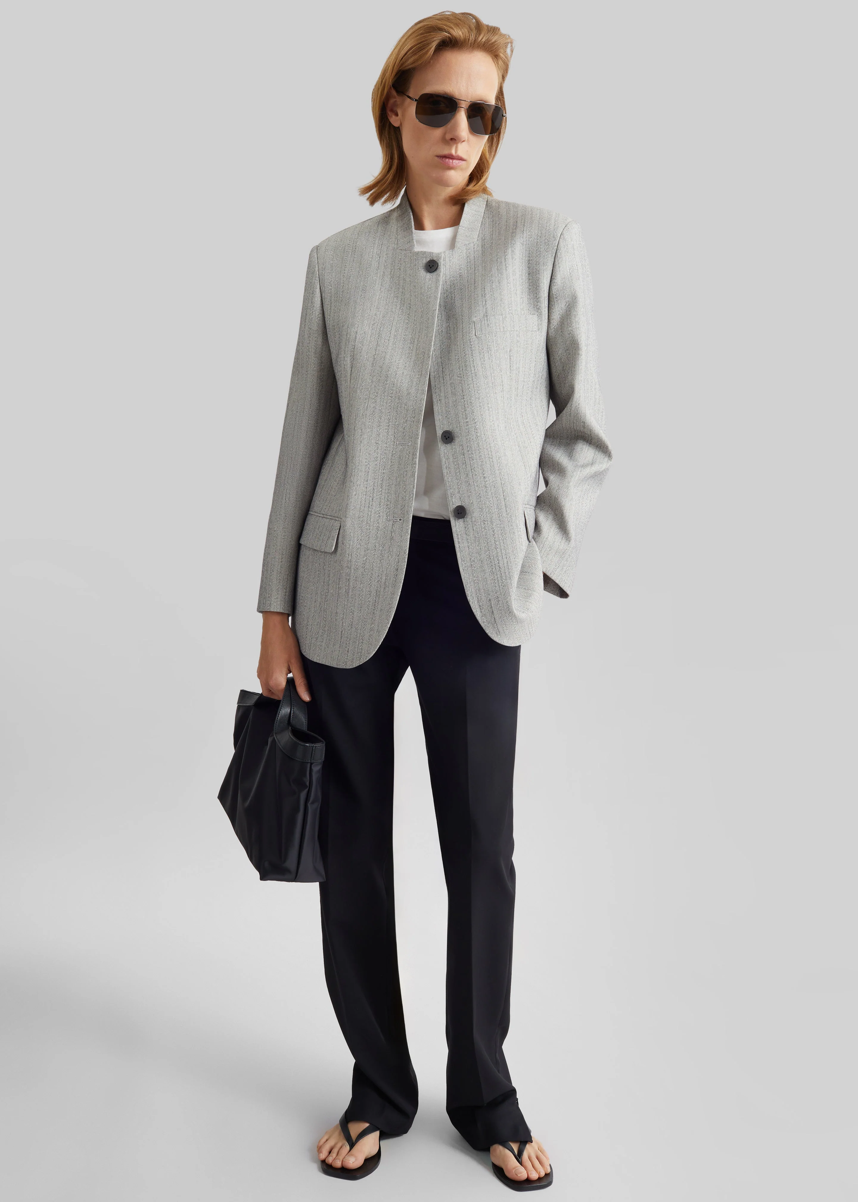 Nantes Straight Trousers - Black - Image 5