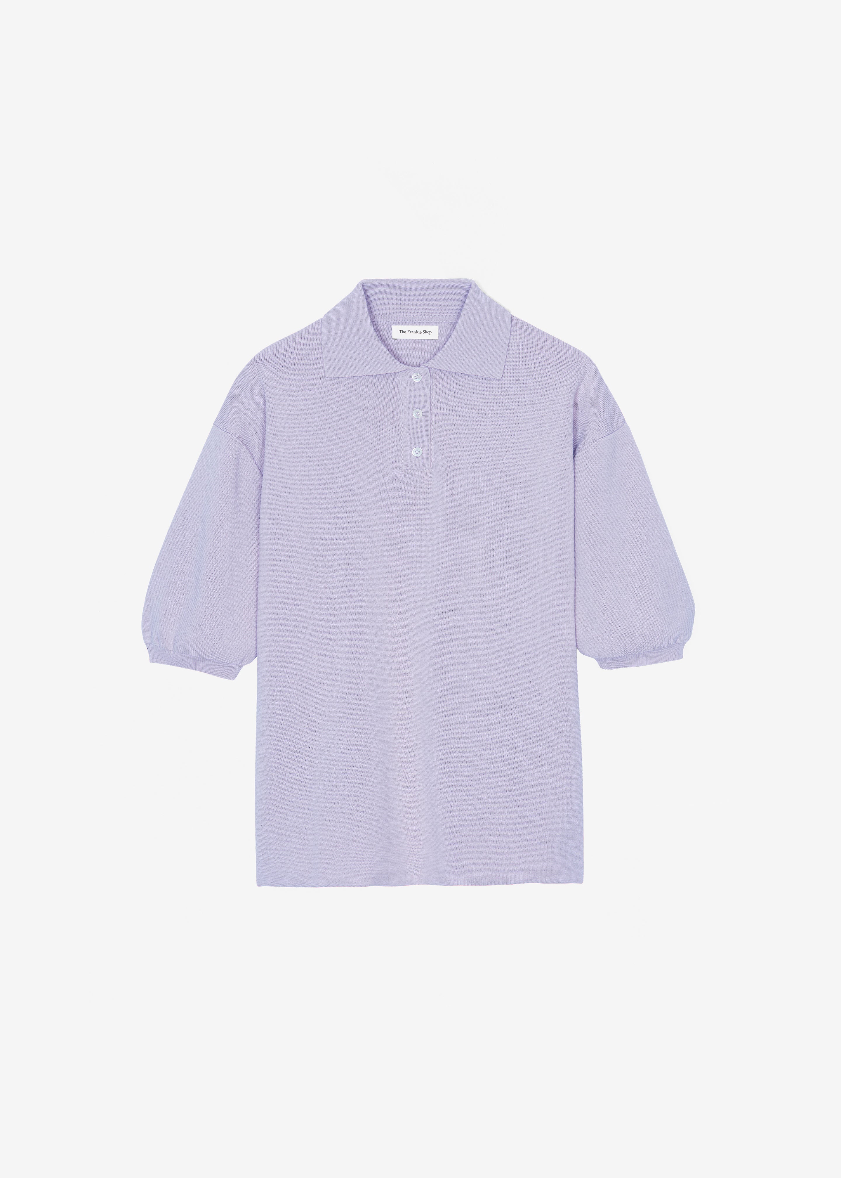Nola Knit Polo Top - Lavender - Image 12