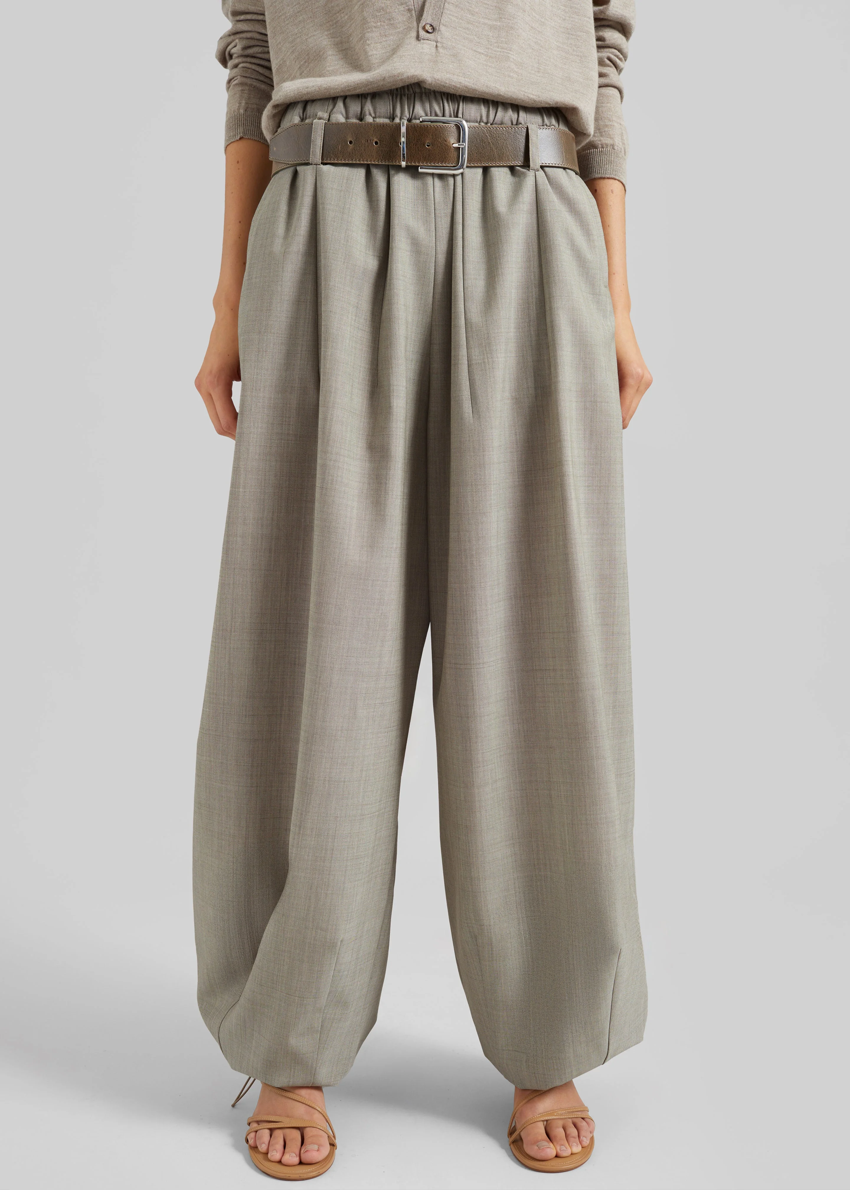 Oakdale Track Pants - Beige Melange - Image 3
