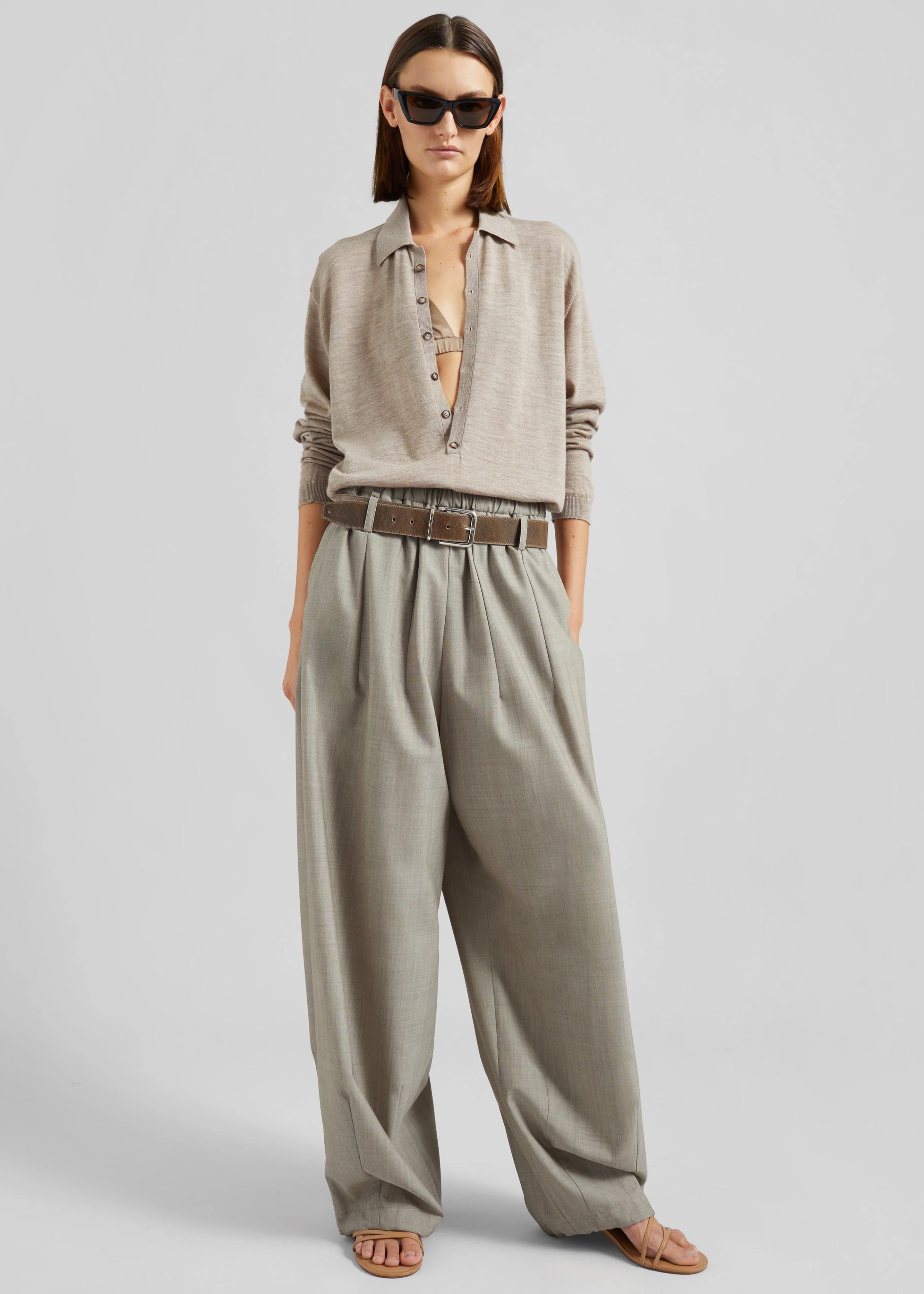 Oakdale Track Pants - Beige Melange - Image 6