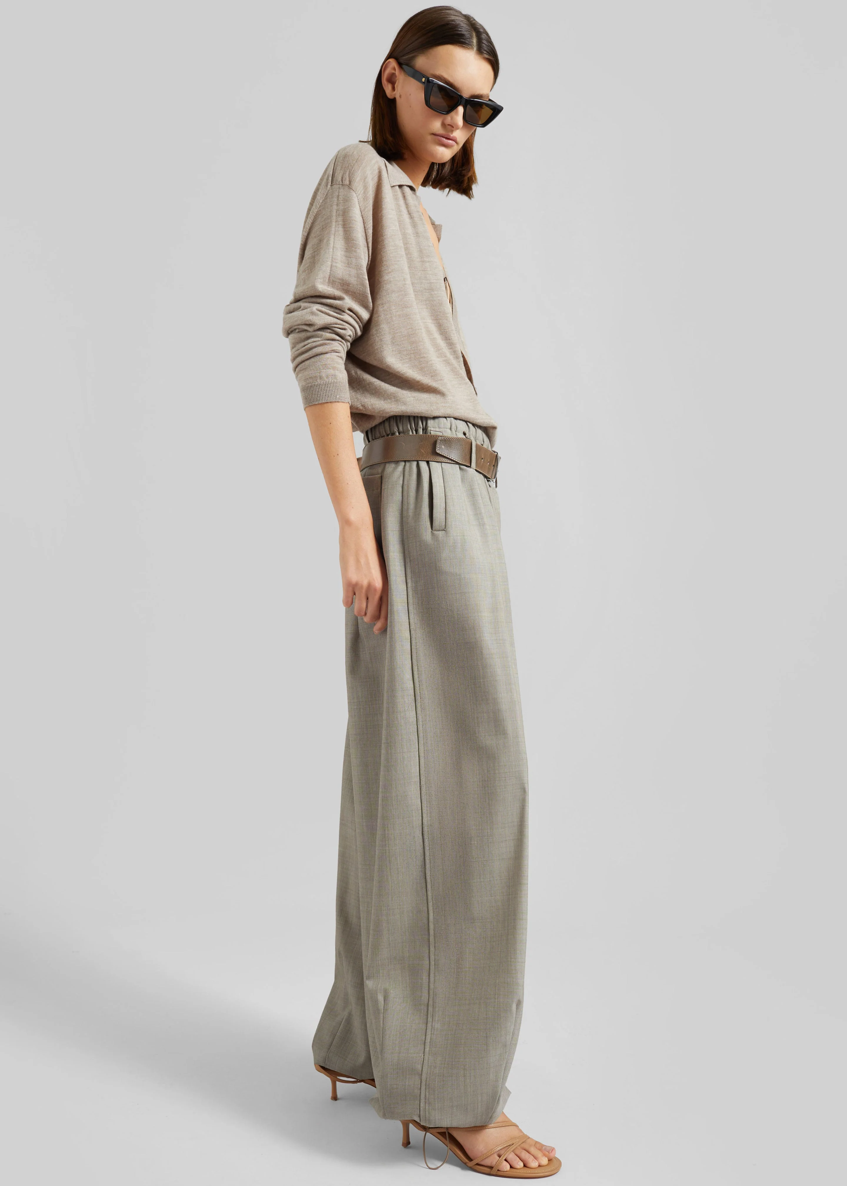 Oakdale Track Pants - Beige Melange - Image 7