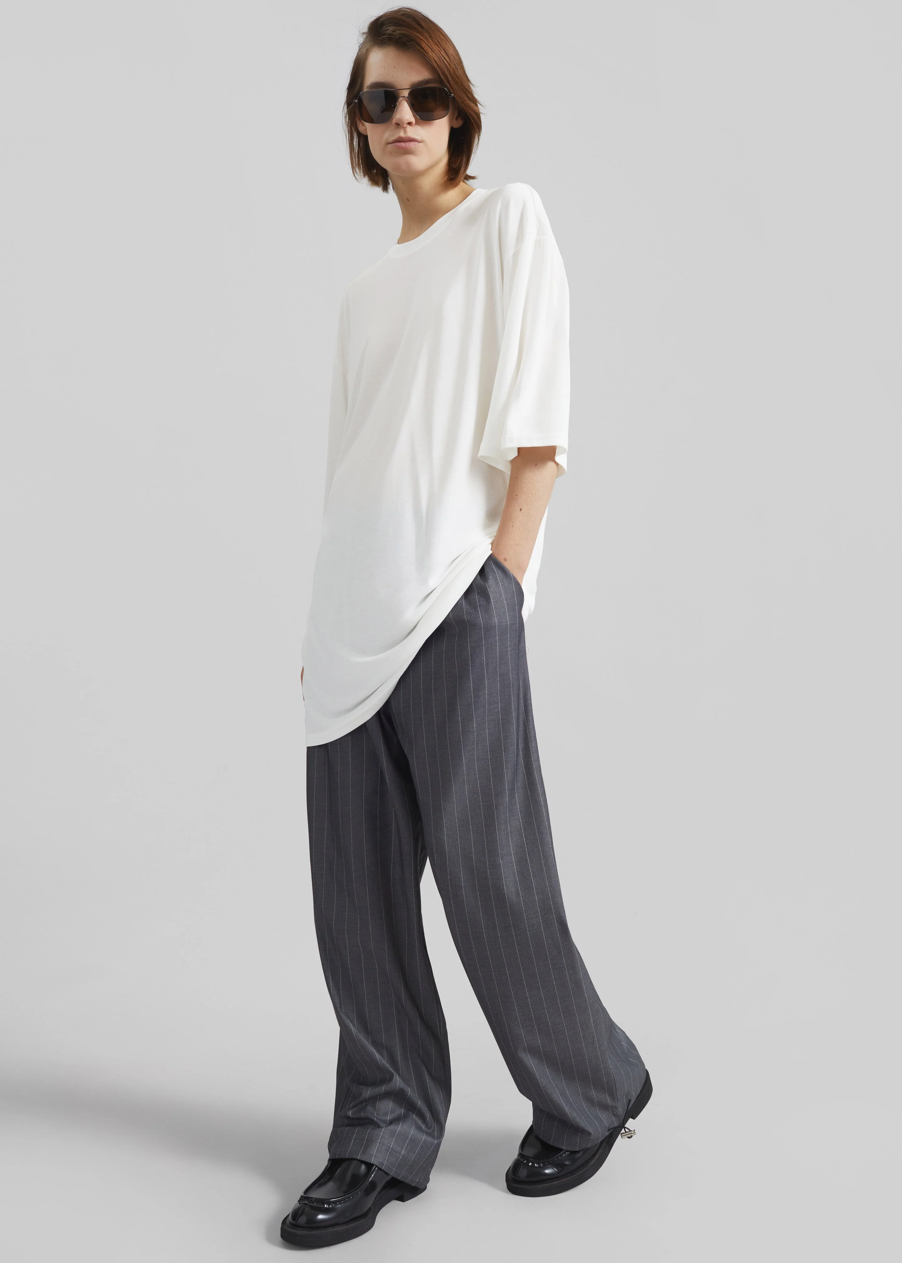 Oberon Soft Oversized T-Shirt - White - Image 2