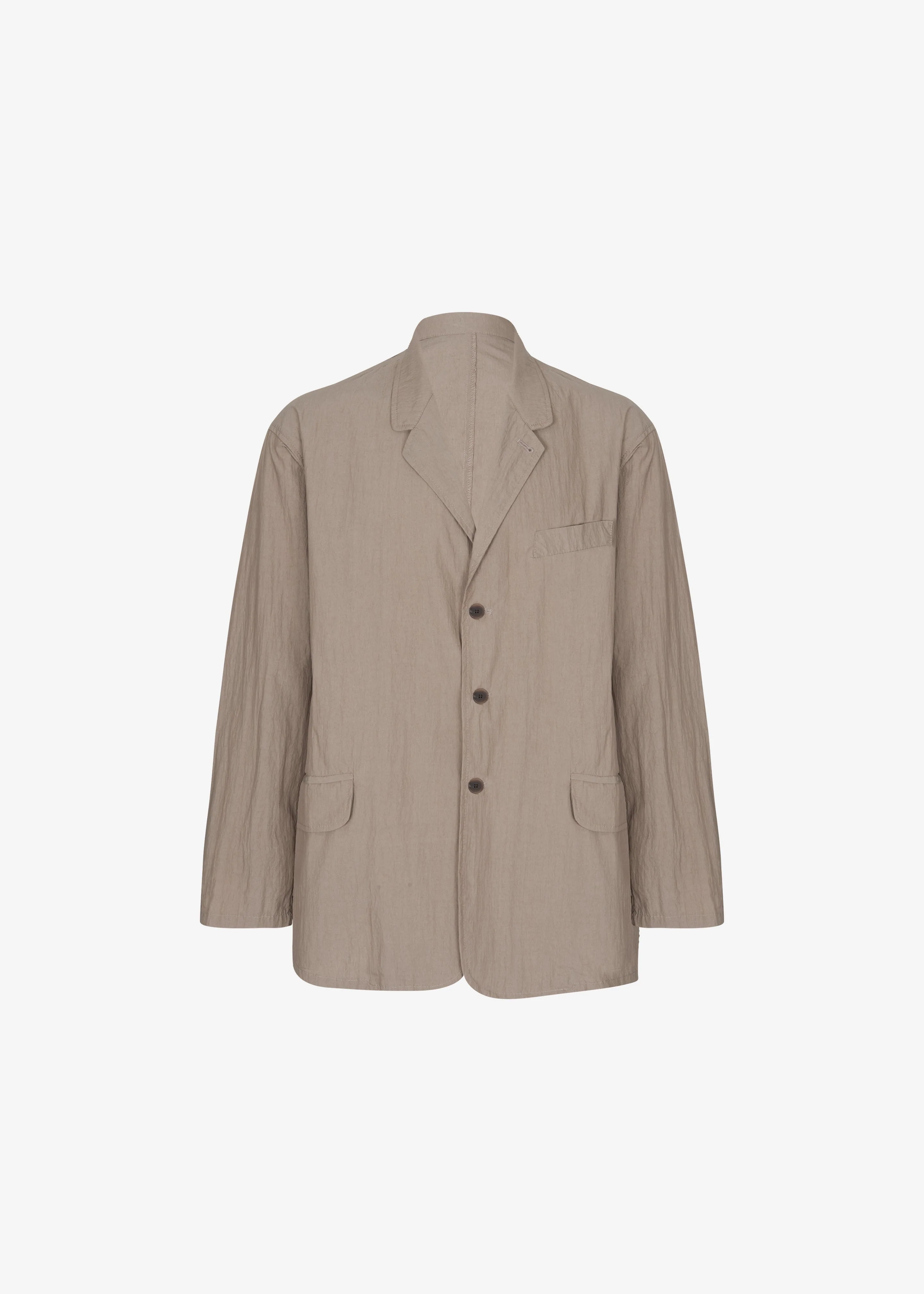 Ohio Crinkled Poplin Blazer - Taupe - Image 13