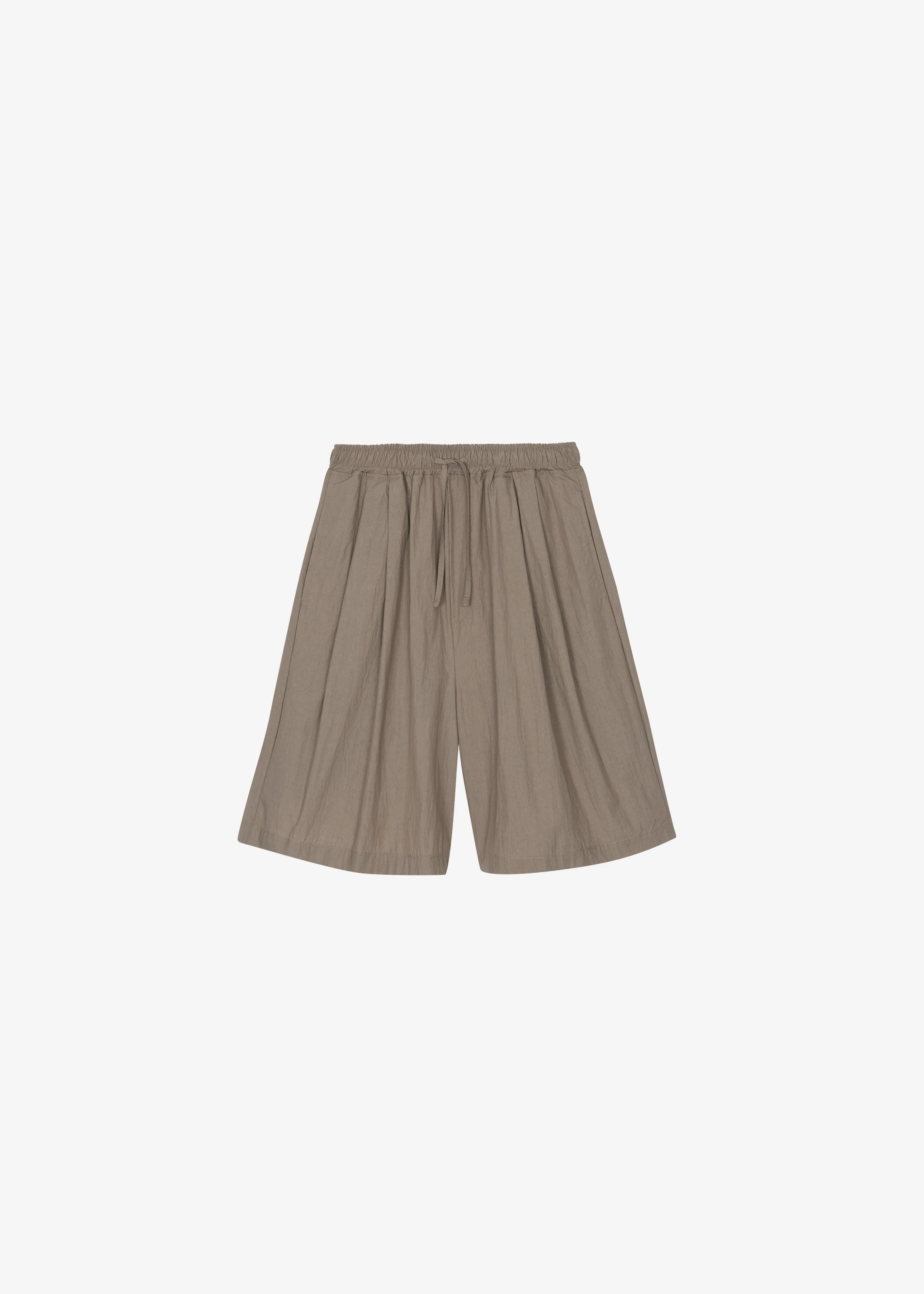 Ohio Crinkled Poplin Shorts - Taupe - Image 7