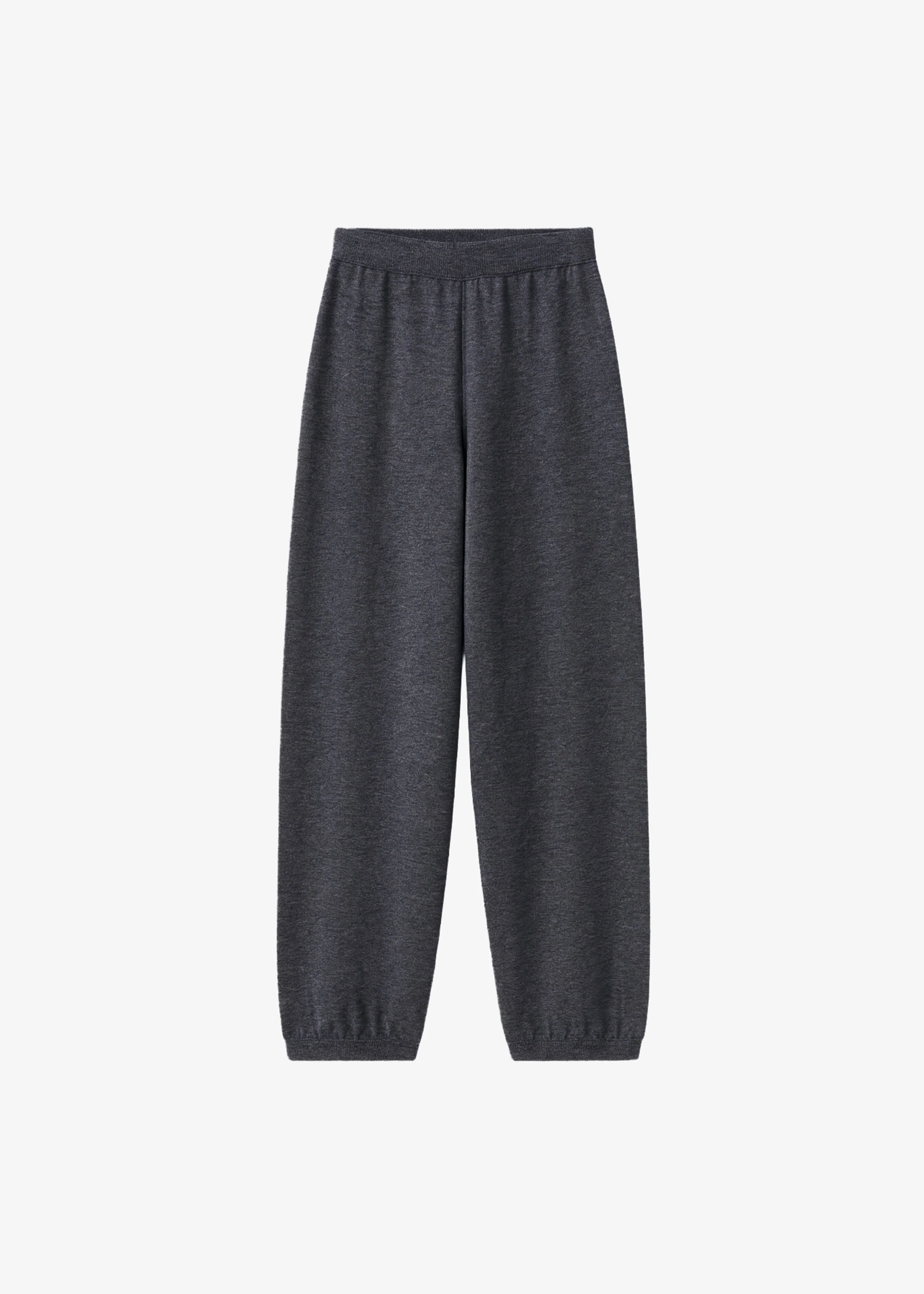 Olia Knit Joggers - Dark Grey Melange - Image 6