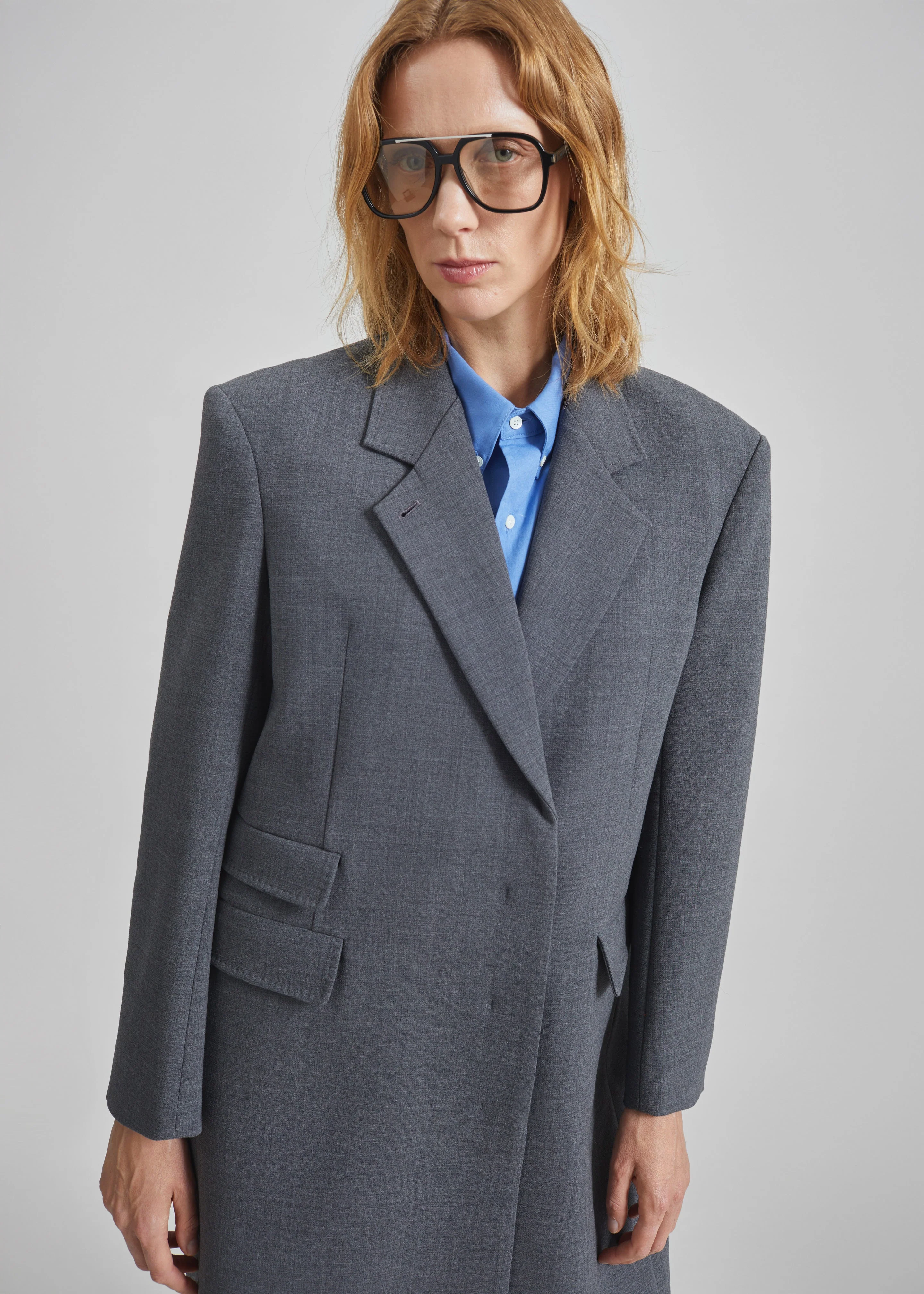 Orsta Wool Coat - Grey - Image 3