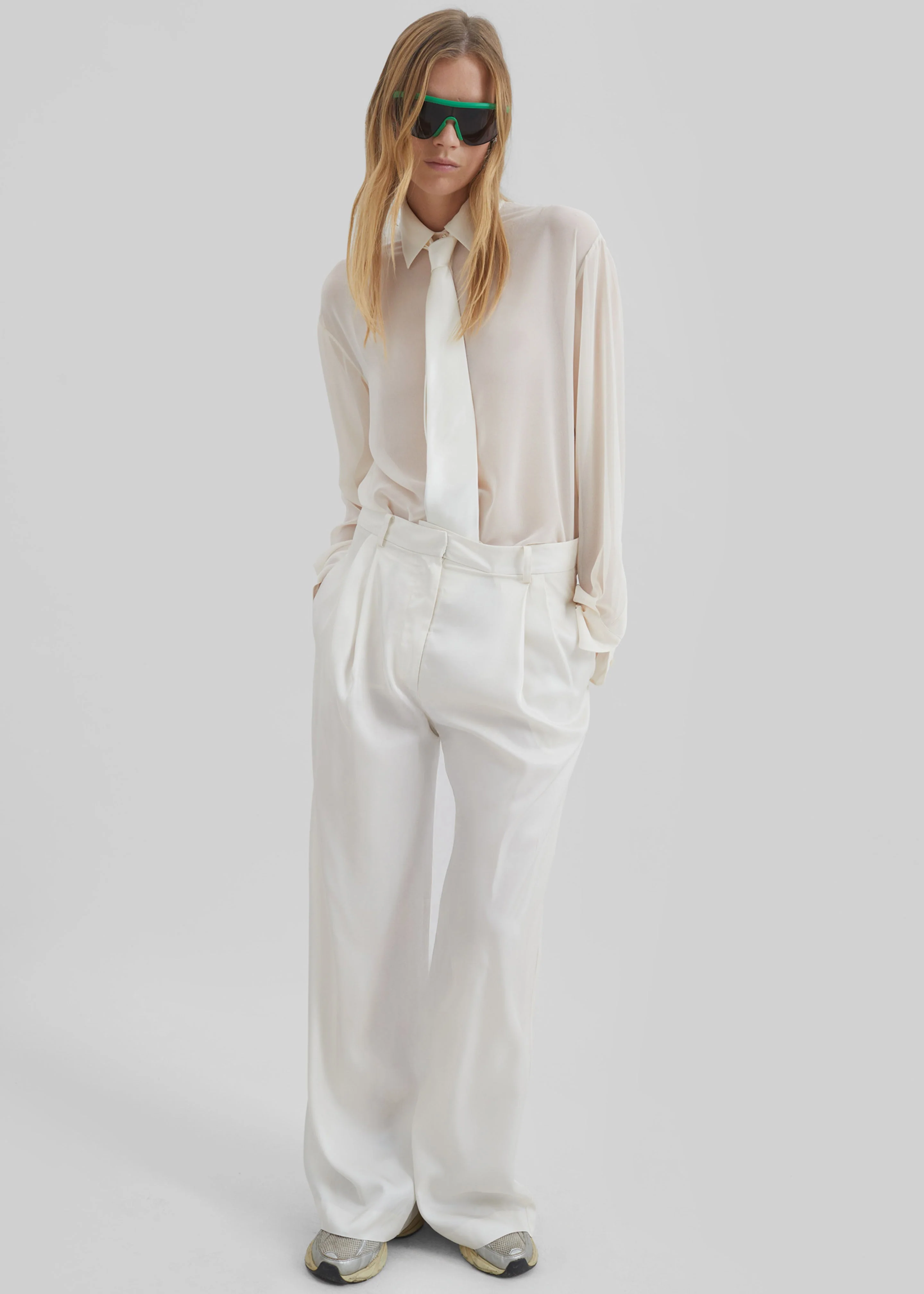 Peri Georgette Shirt - Ivory