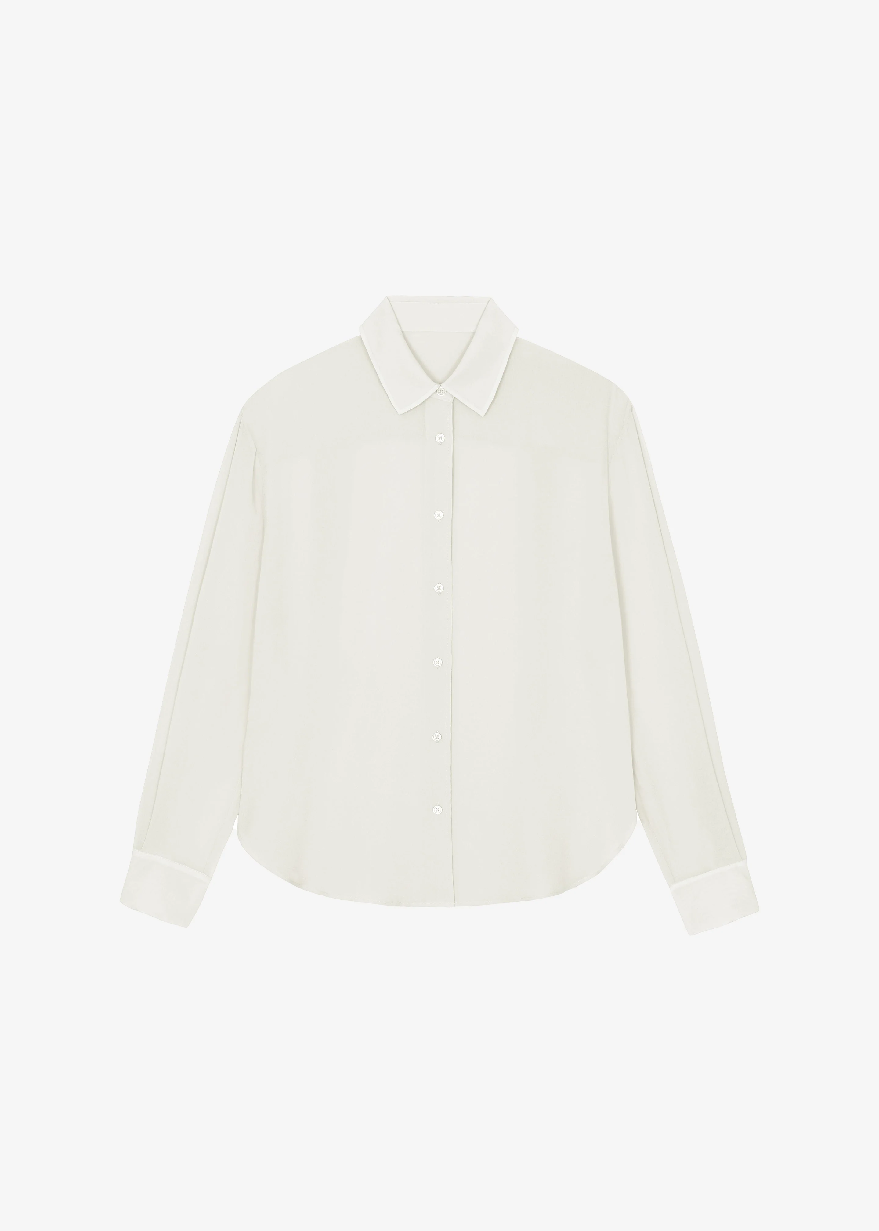 Peri Georgette Shirt - Ivory - Image 8