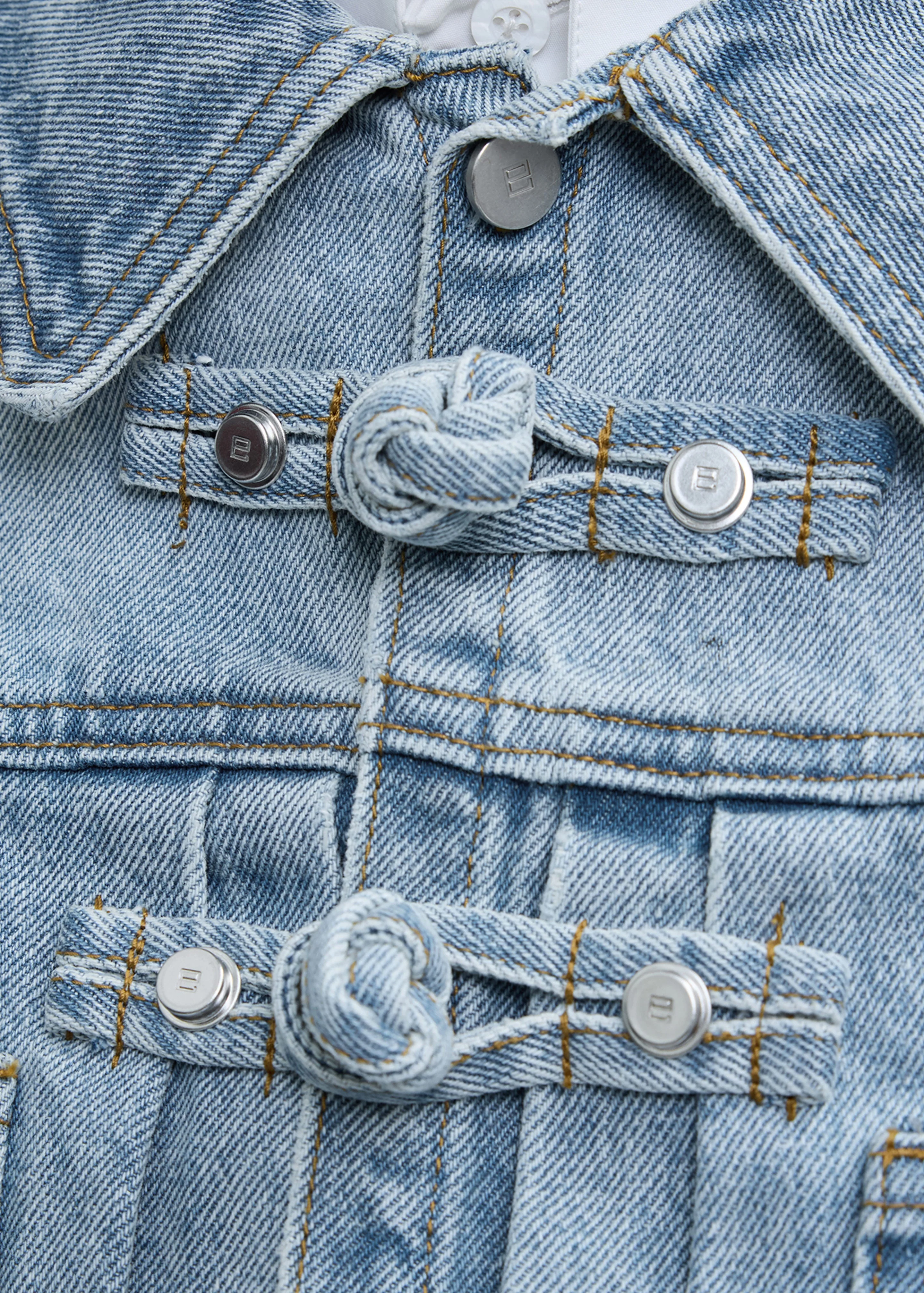 Pieces Uniques Ashen Sky Denim Jacket - Indigo Denim - Image 3