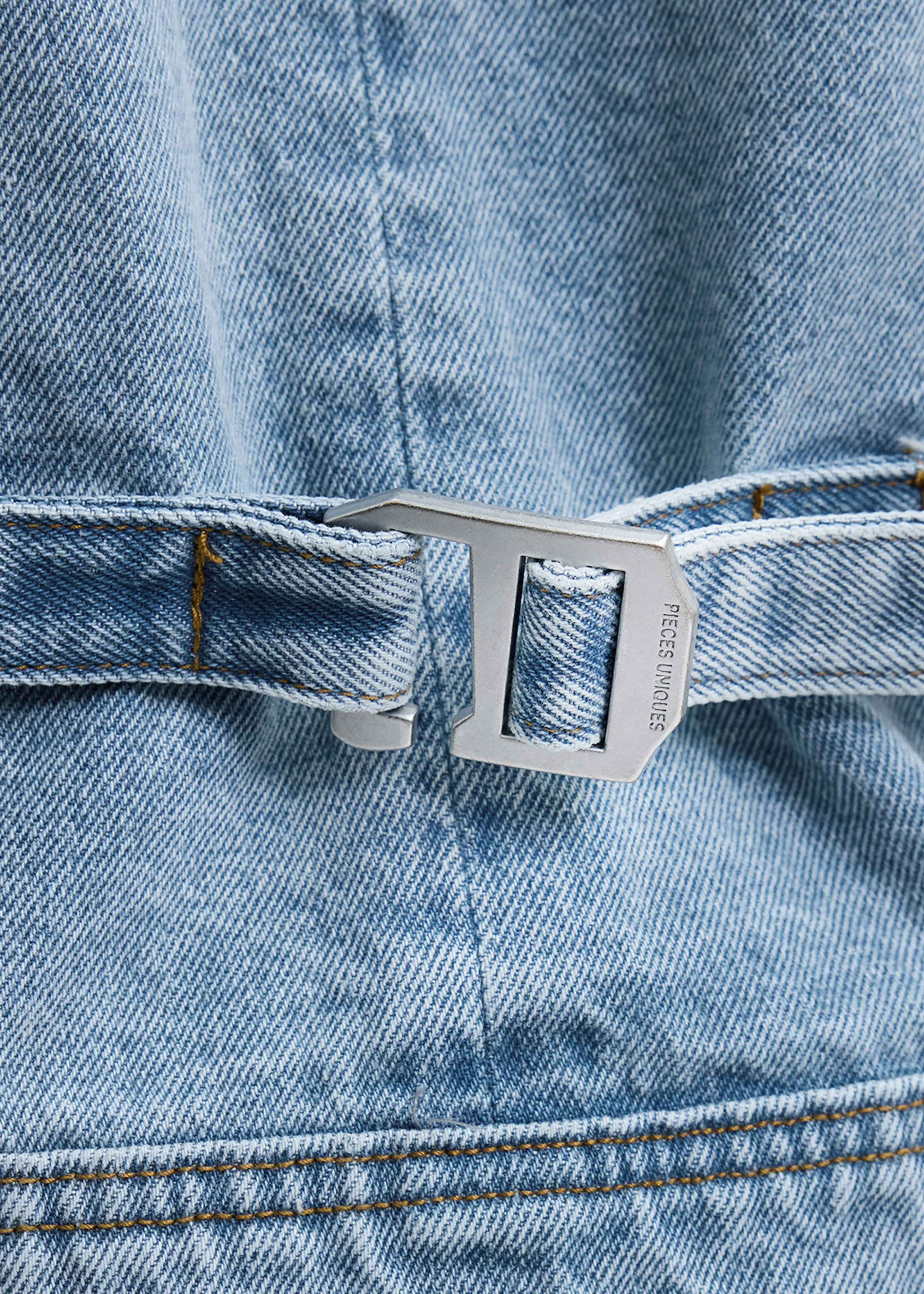 Pieces Uniques Ashen Sky Denim Jacket - Indigo Denim - Image 9