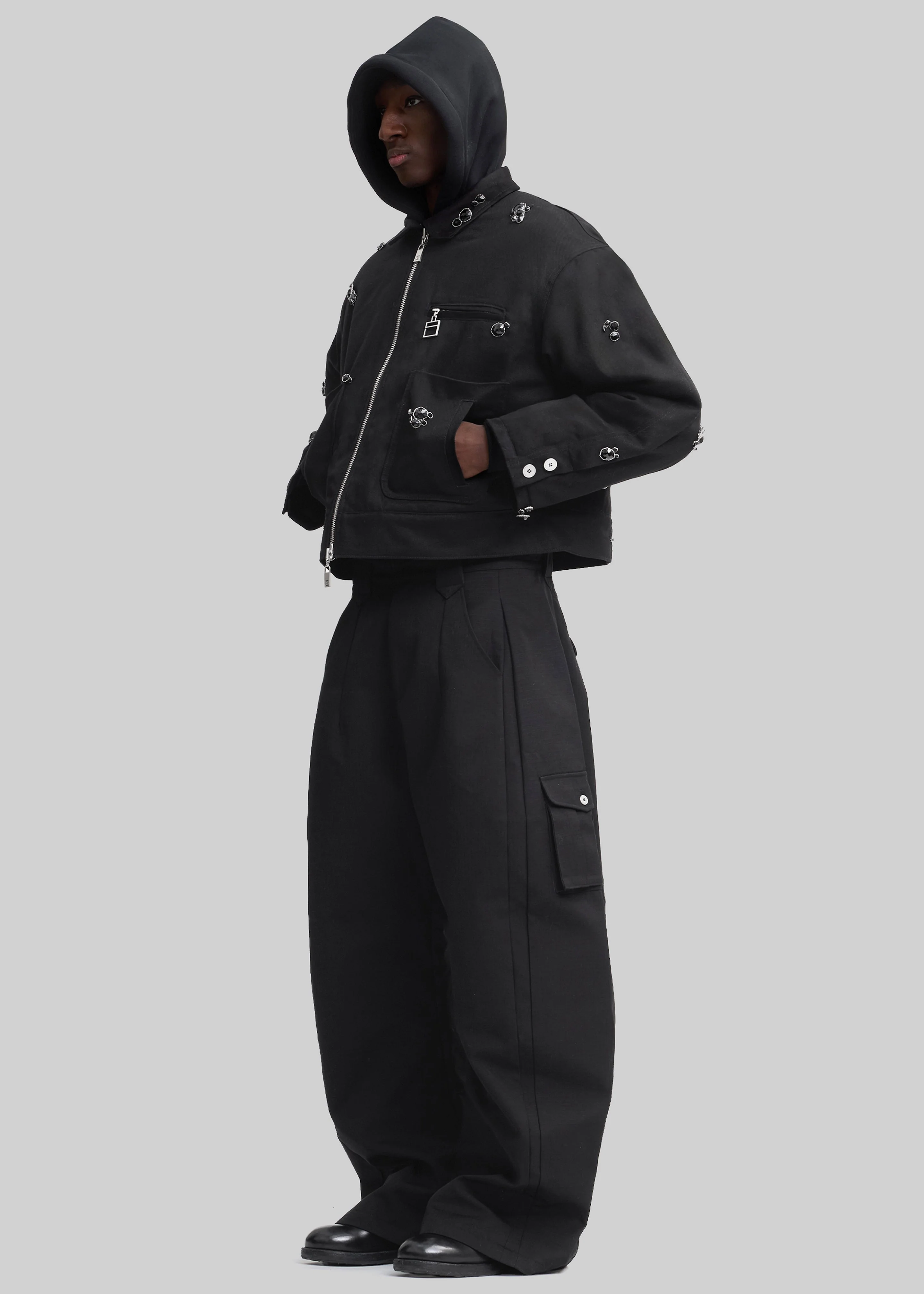 Pieces Uniques Onyx Workwear Jacket - Black - Image 4